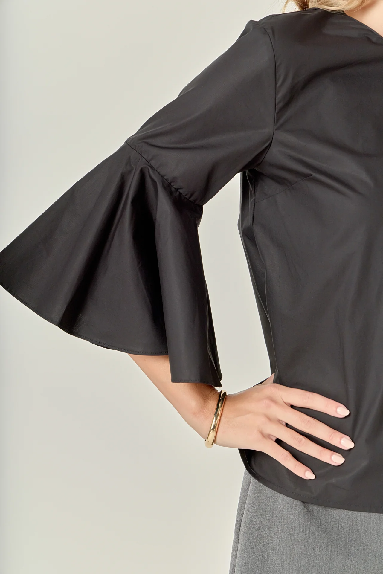 Ruffled Cotton Blend Top - Image 17