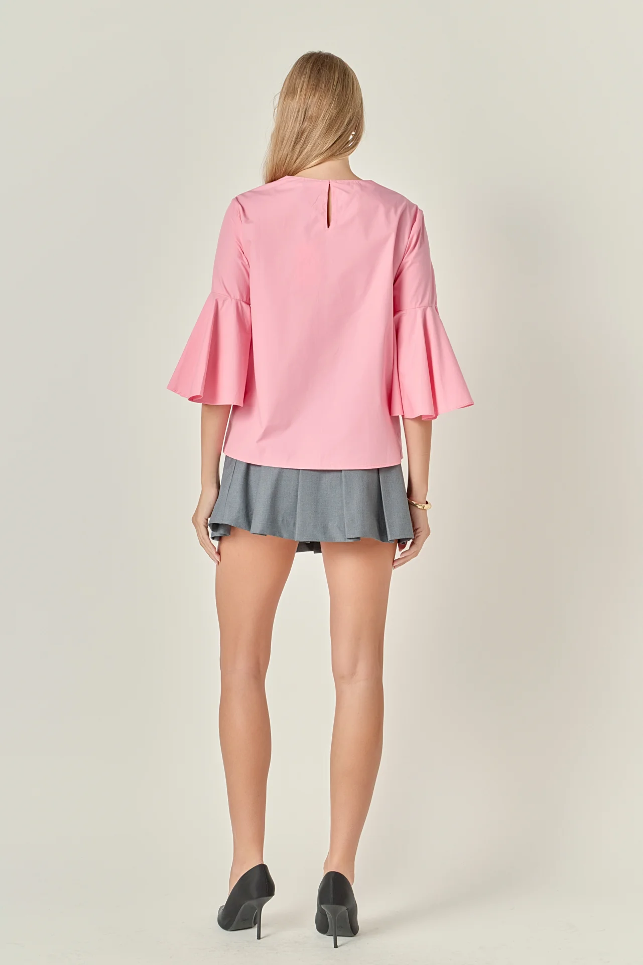 Ruffled Cotton Blend Top - Image 4