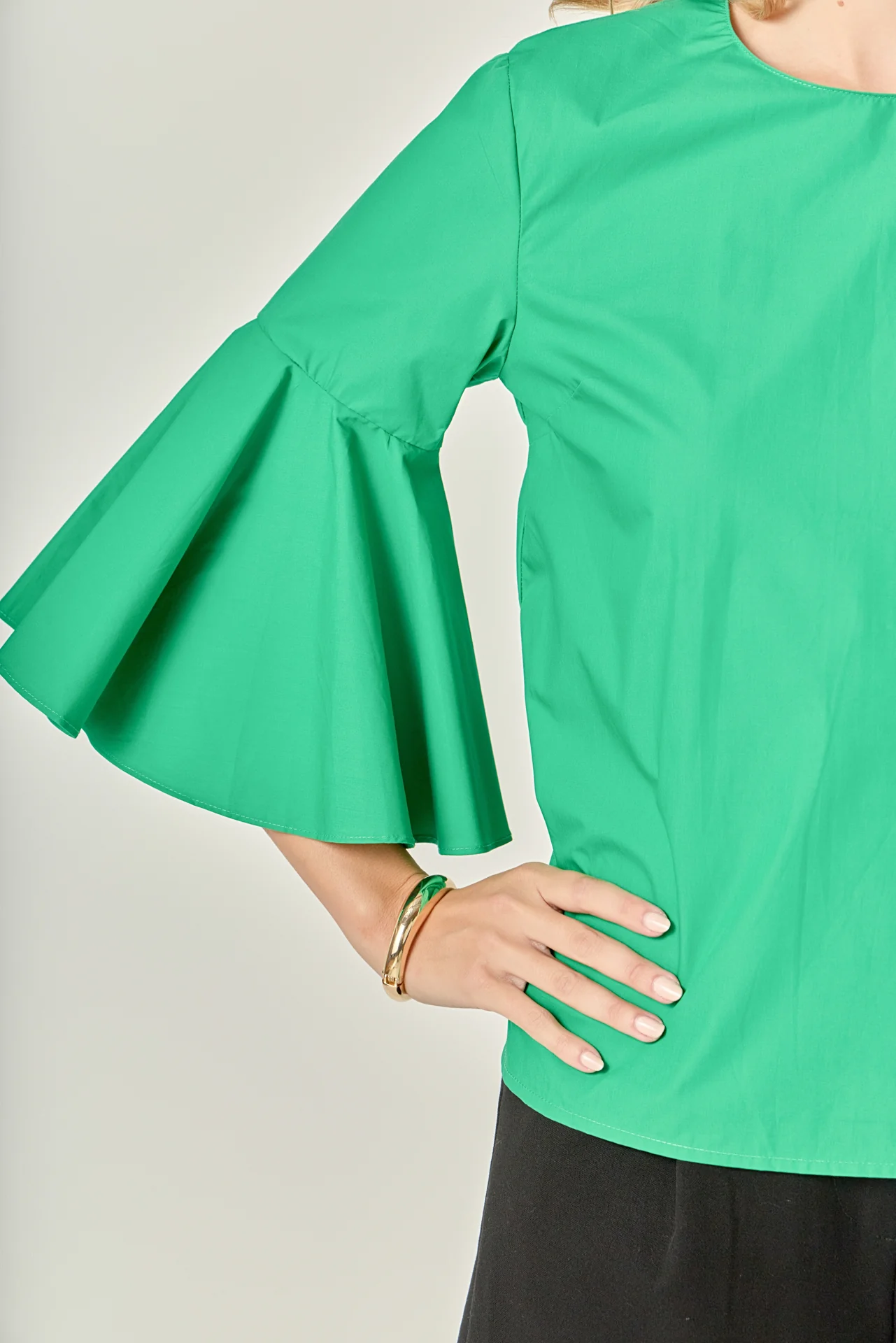 Ruffled Cotton Blend Top - Image 7