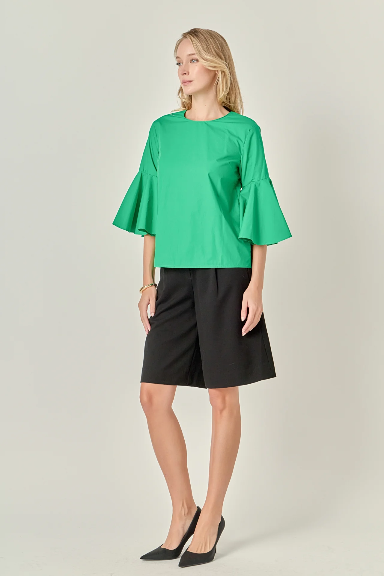 Ruffled Cotton Blend Top - Image 8