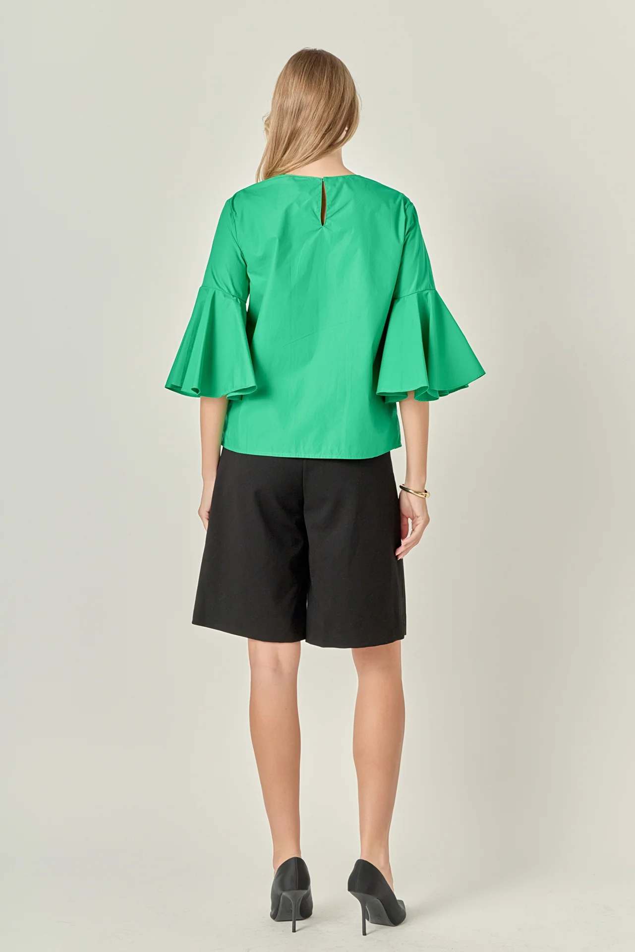 Ruffled Cotton Blend Top - Image 9