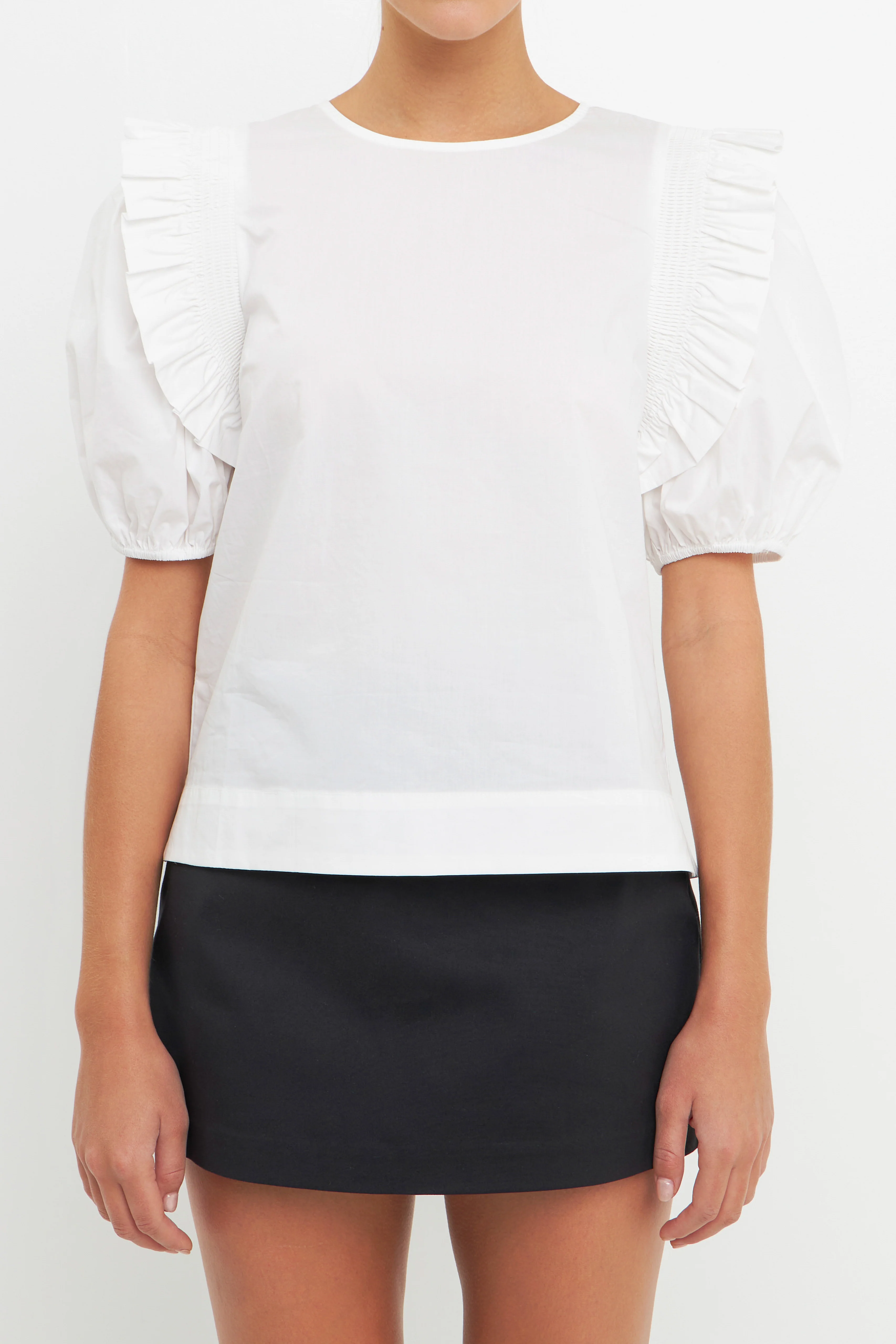 Ruffled Top with Smocking Detail - Image 2