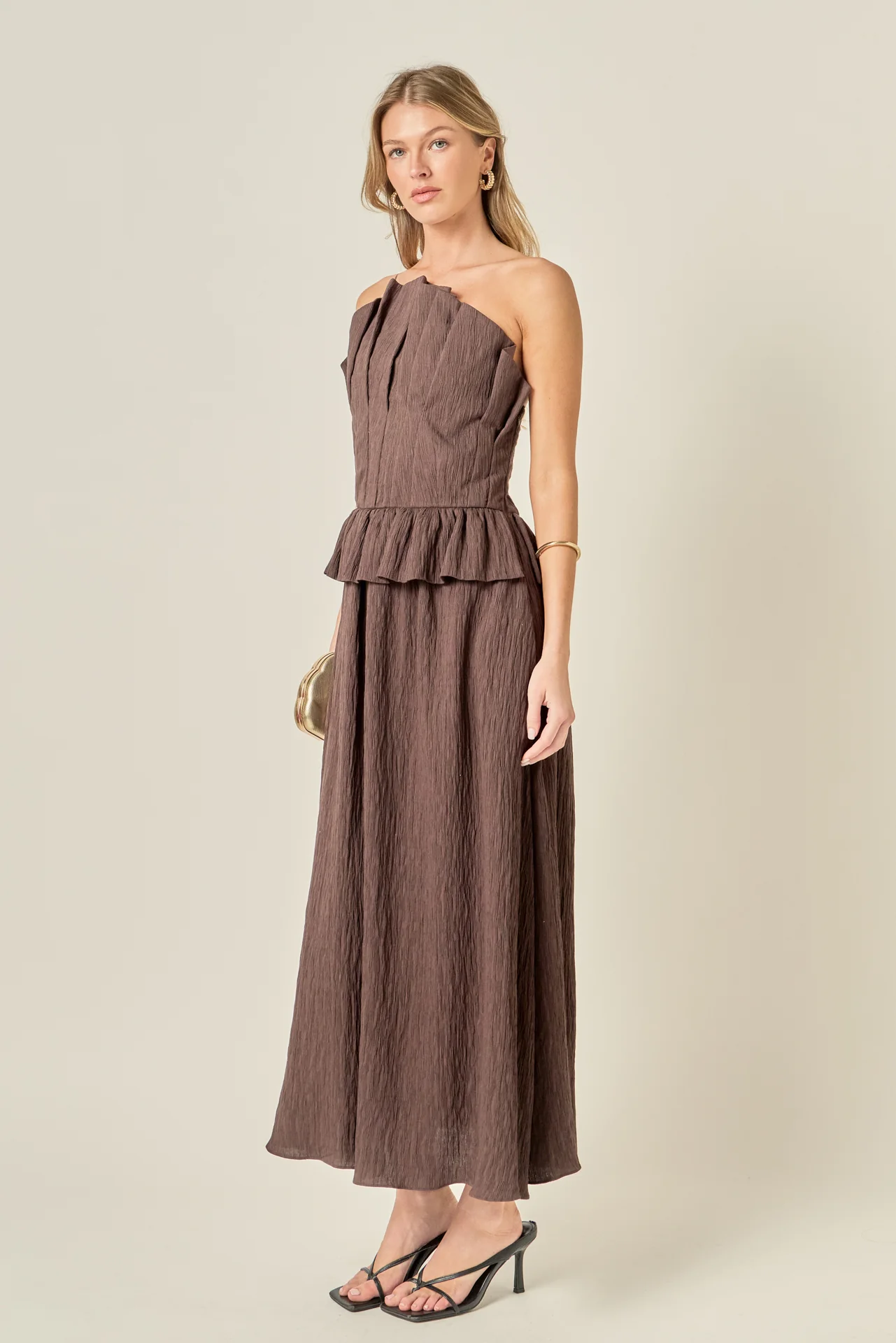 Modern Muse Pleated Midi Dress - Image 10
