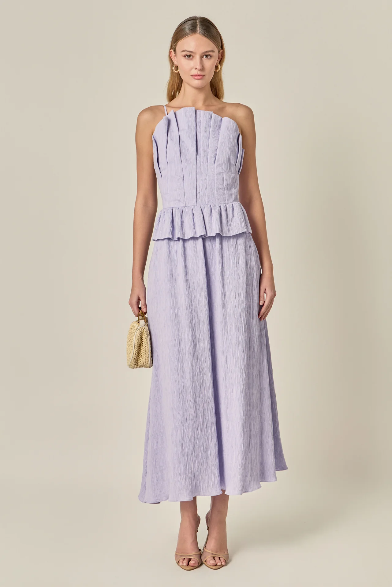 Modern Muse Pleated Midi Dress - Image 13