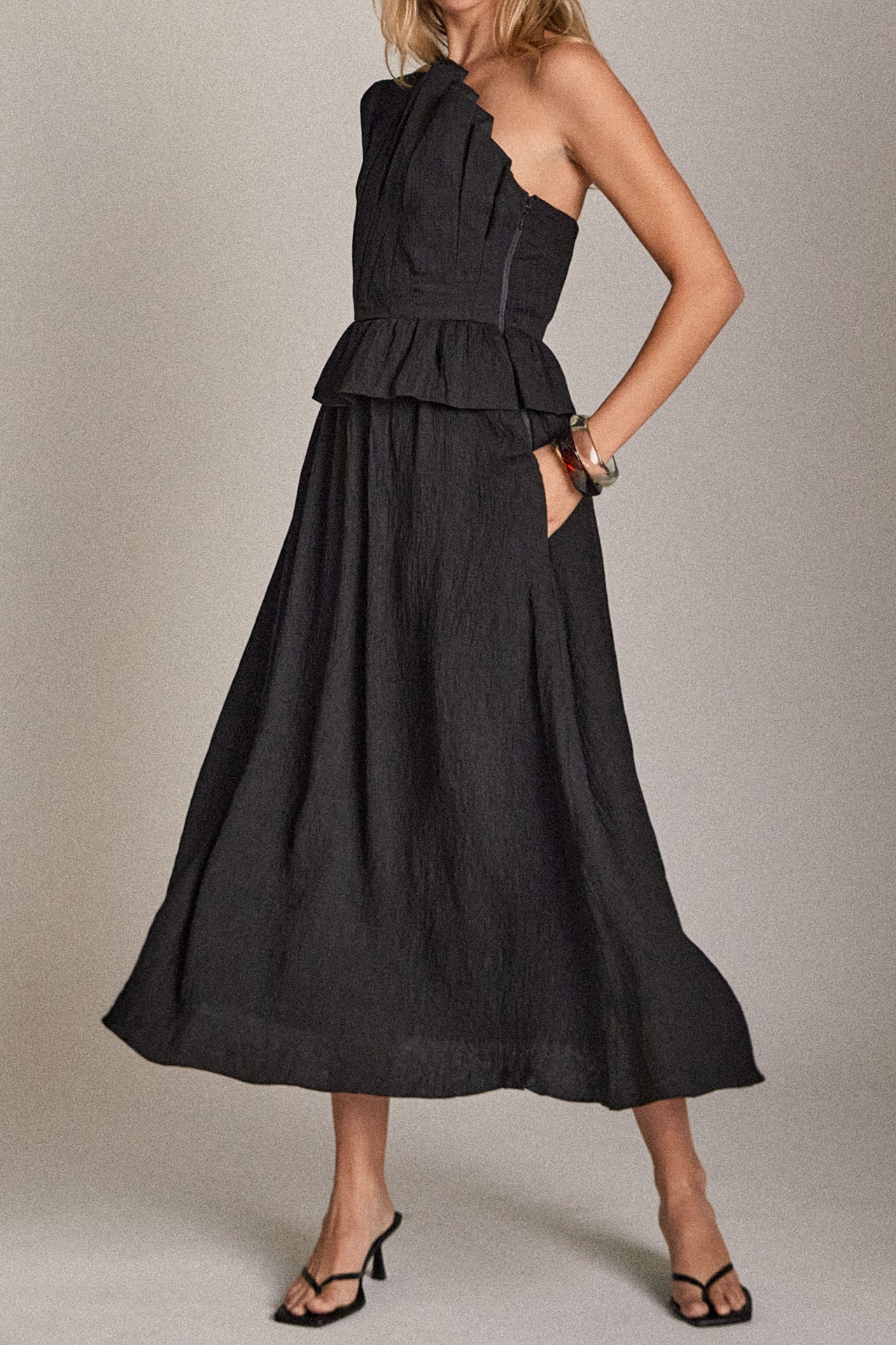 Modern Muse Pleated Midi Dress - Image 21
