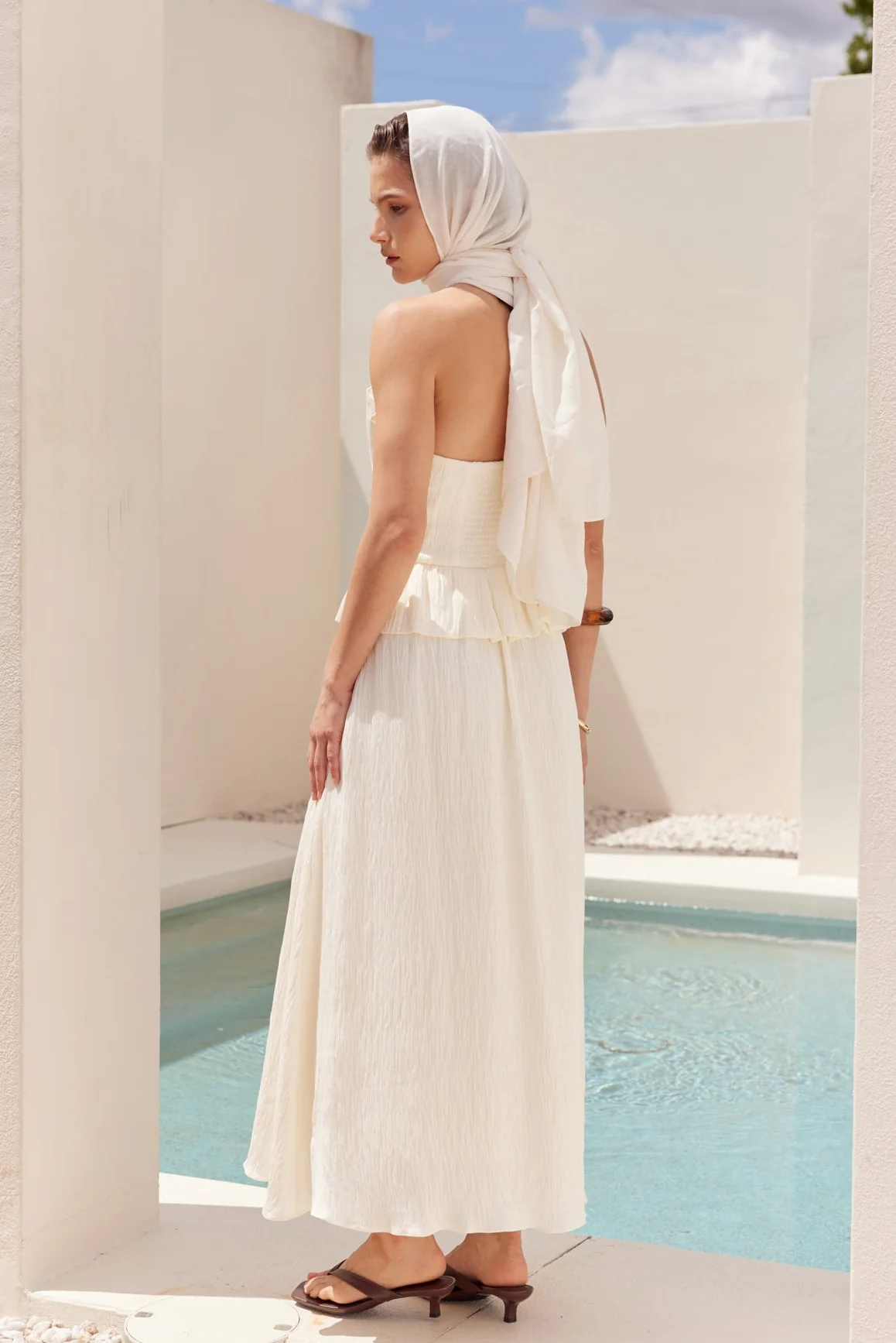 Modern Muse Pleated Midi Dress - Image 4