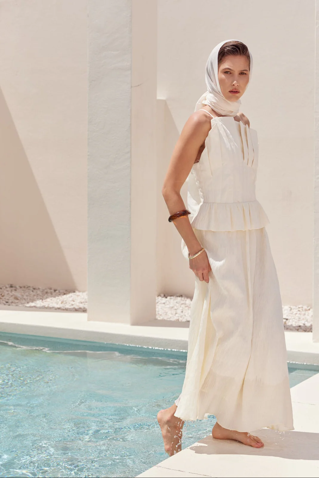 Modern Muse Pleated Midi Dress - Image 5