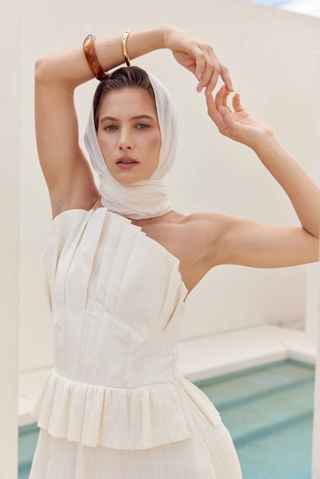 Modern Muse Pleated Midi Dress - Image 6