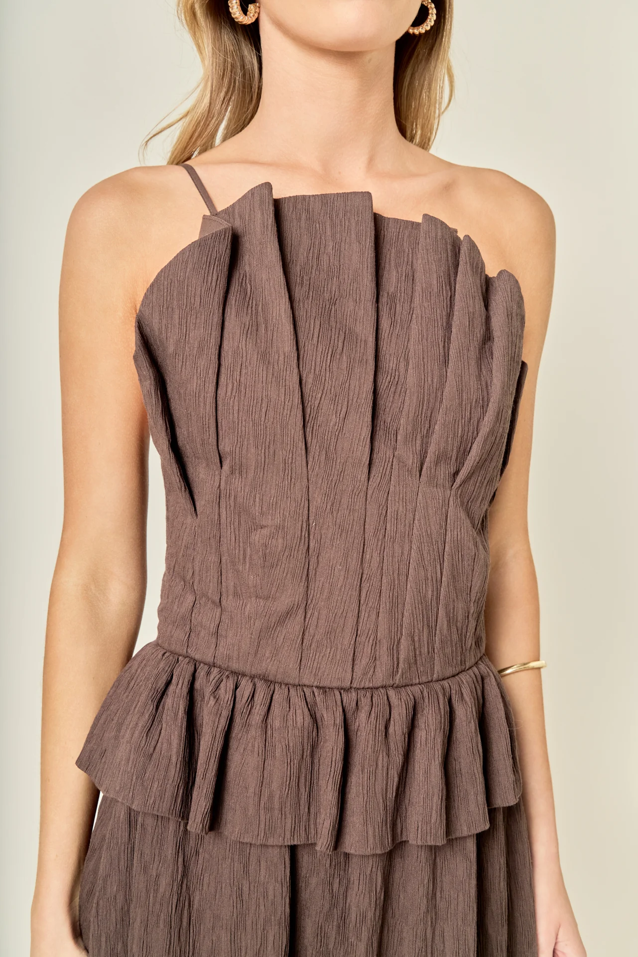 Modern Muse Pleated Midi Dress - Image 9