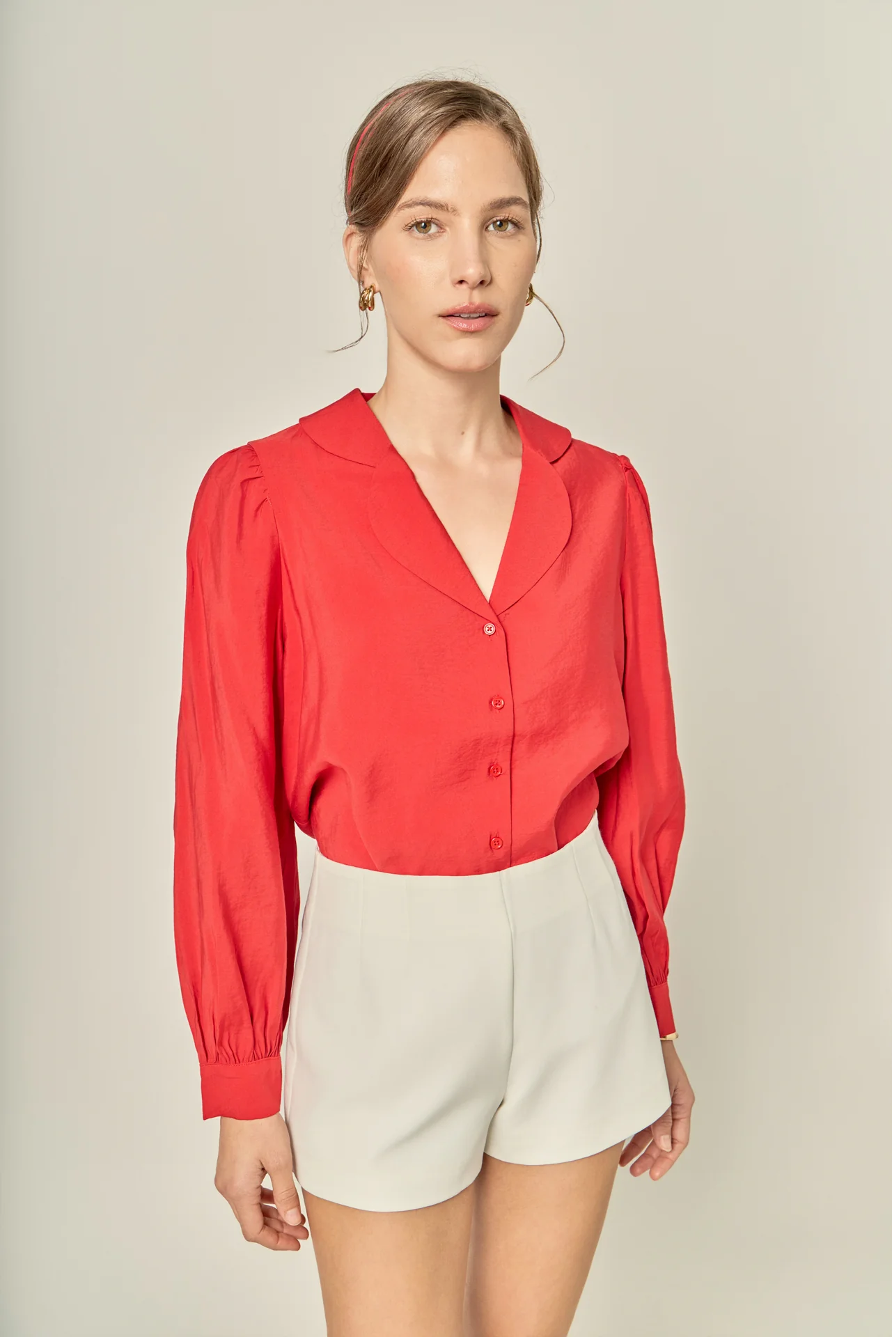 Scallop Collared Dress Shirt - Image 5