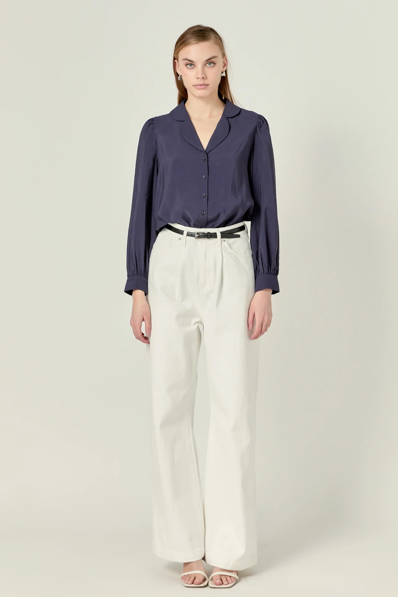 Scallop Collared Dress Shirt - Image 7
