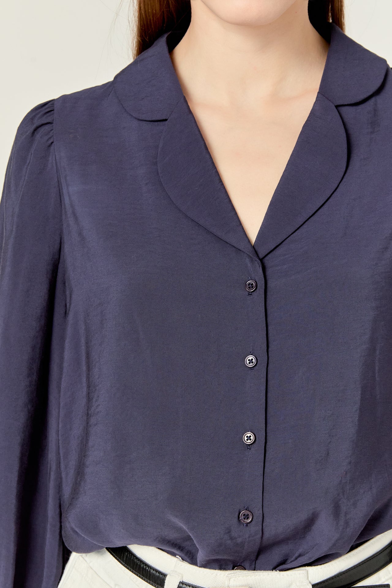 Scallop Collared Dress Shirt - Image 8