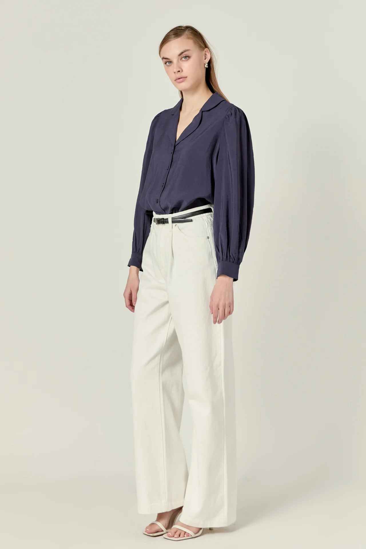 Scallop Collared Dress Shirt - Image 9