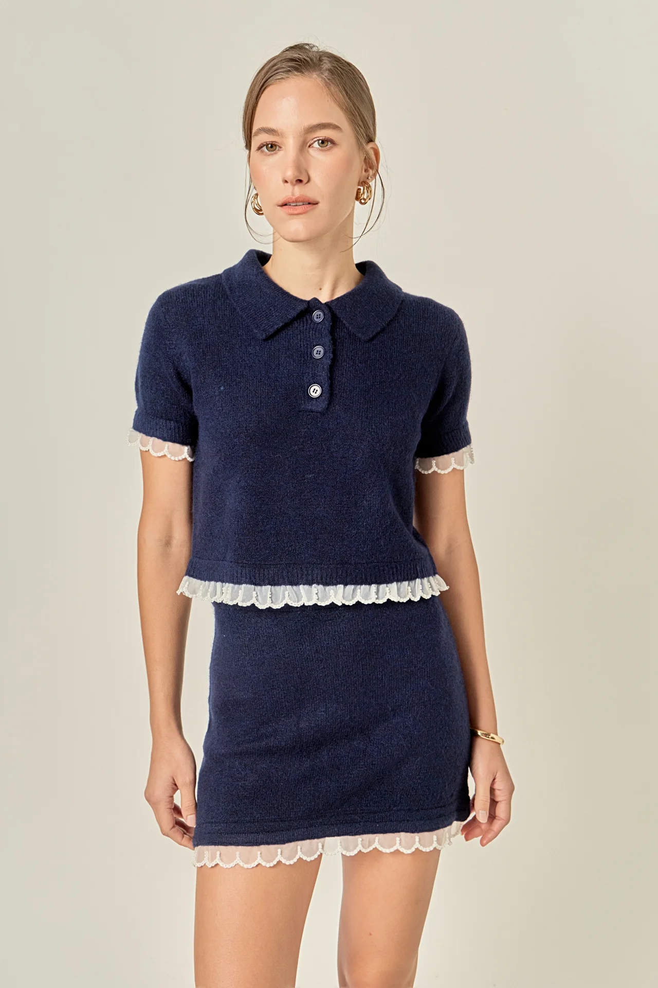Scallop Detailed Knit Skirt - Image 6