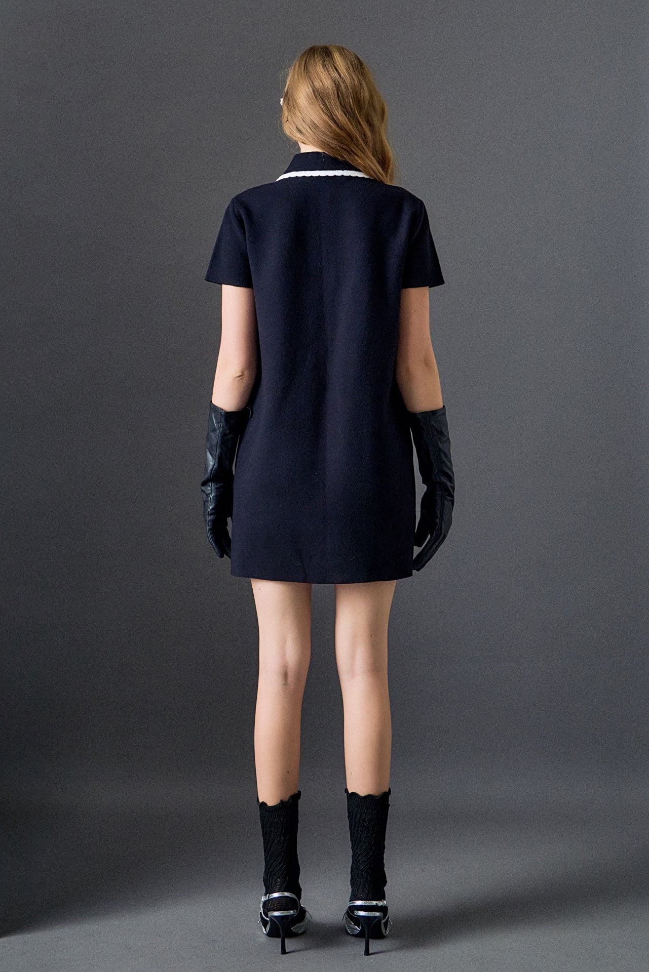 Scallop Detailed Mini Dress - Image 5