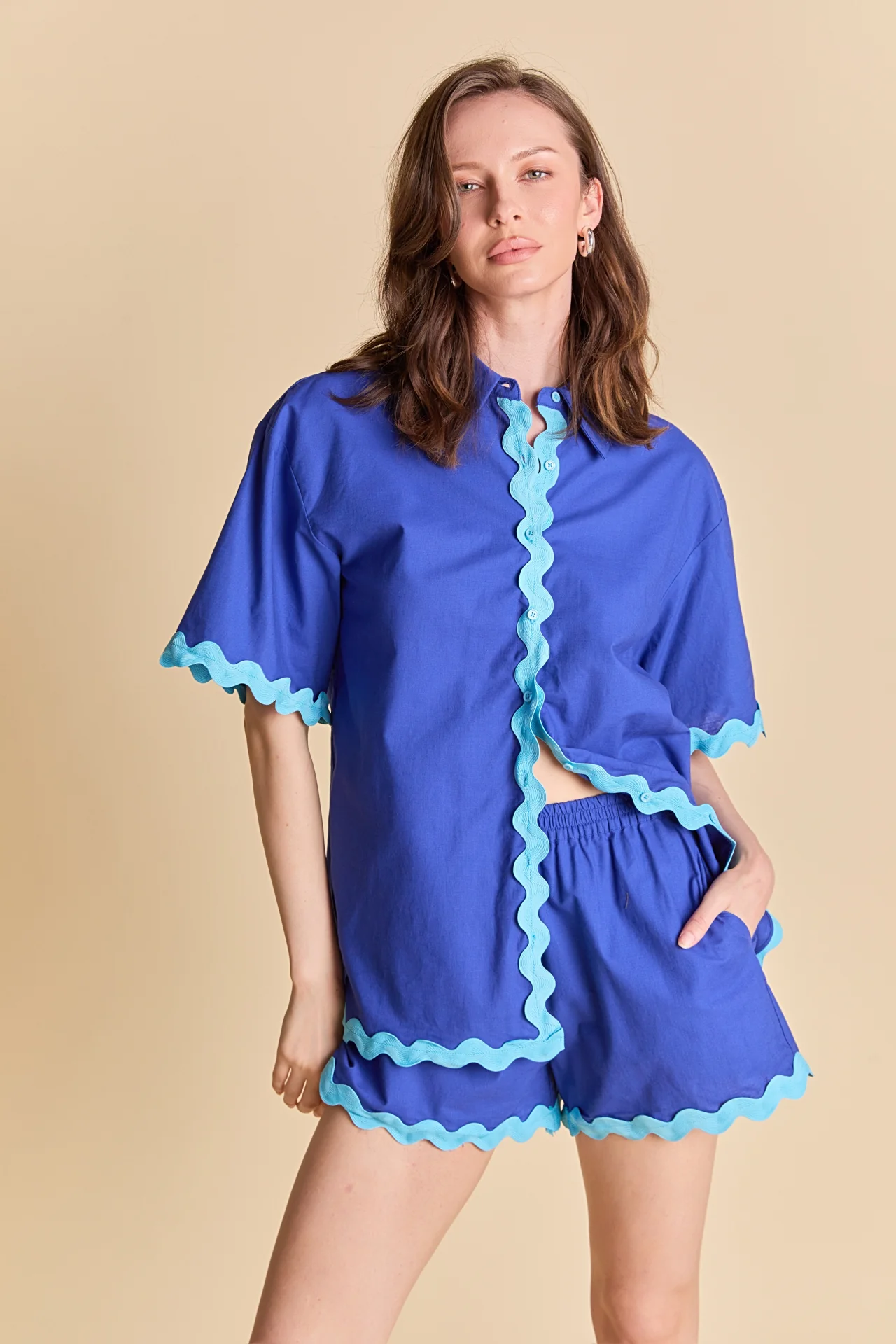 Scallop Detailed Short Sleeves Shirt - Image 5