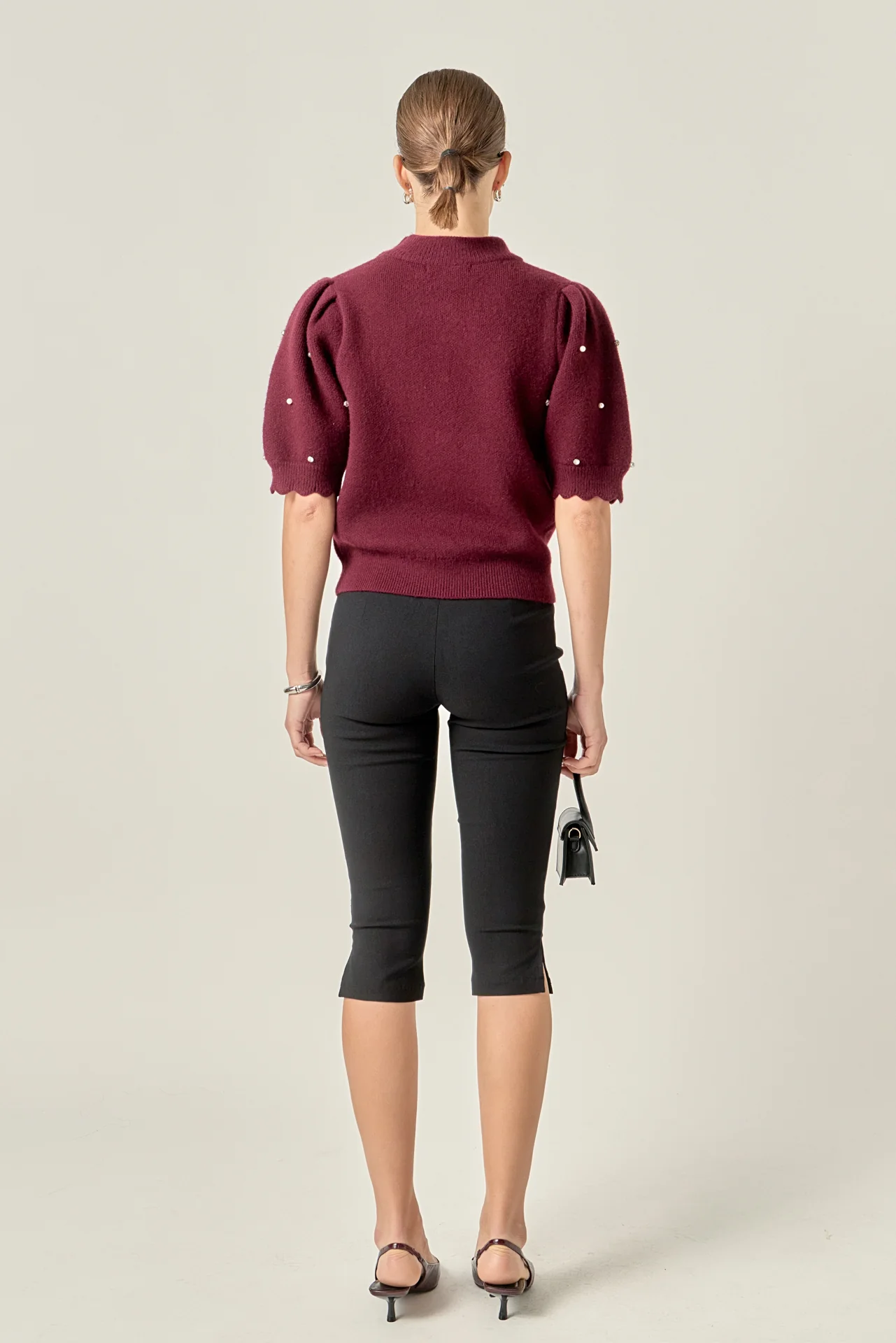 Scalloped Puff Sleeve Embellishment Knit - Image 20