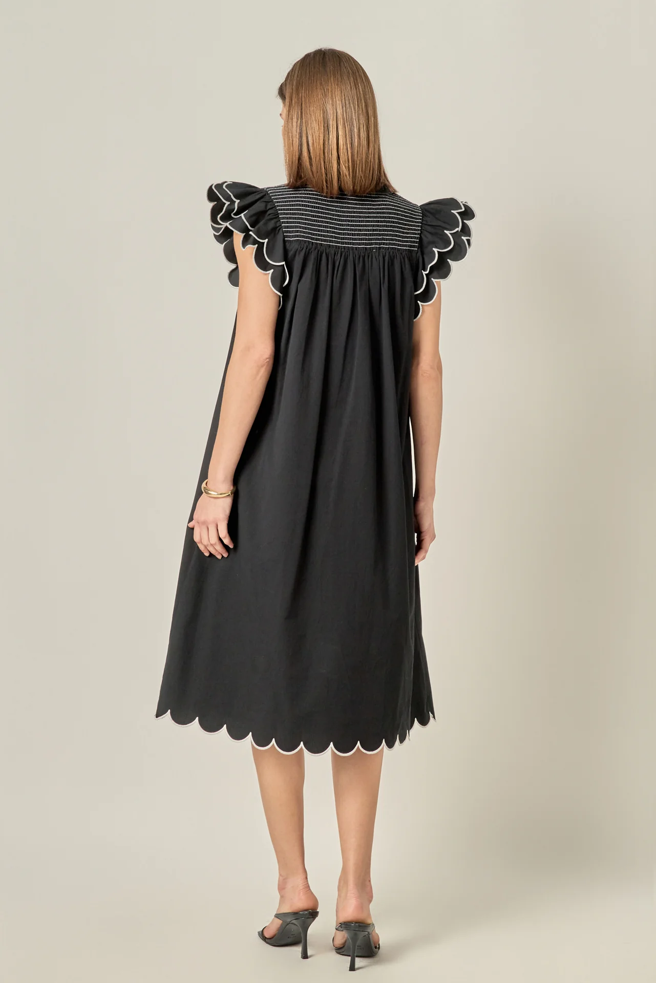 Scallop Midi Dress - Image 6
