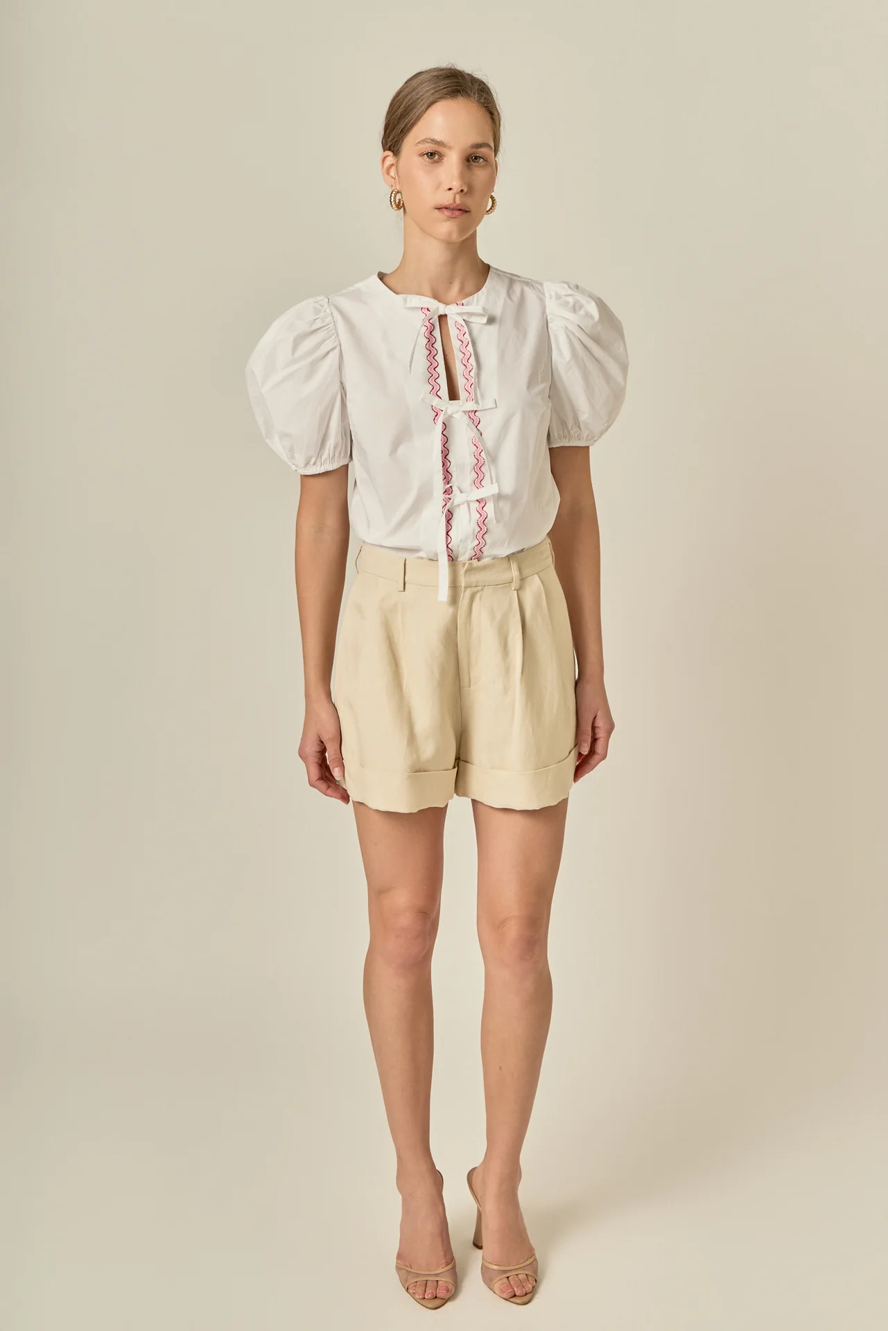 Sweet Stitched Bow Blouse - Image 7
