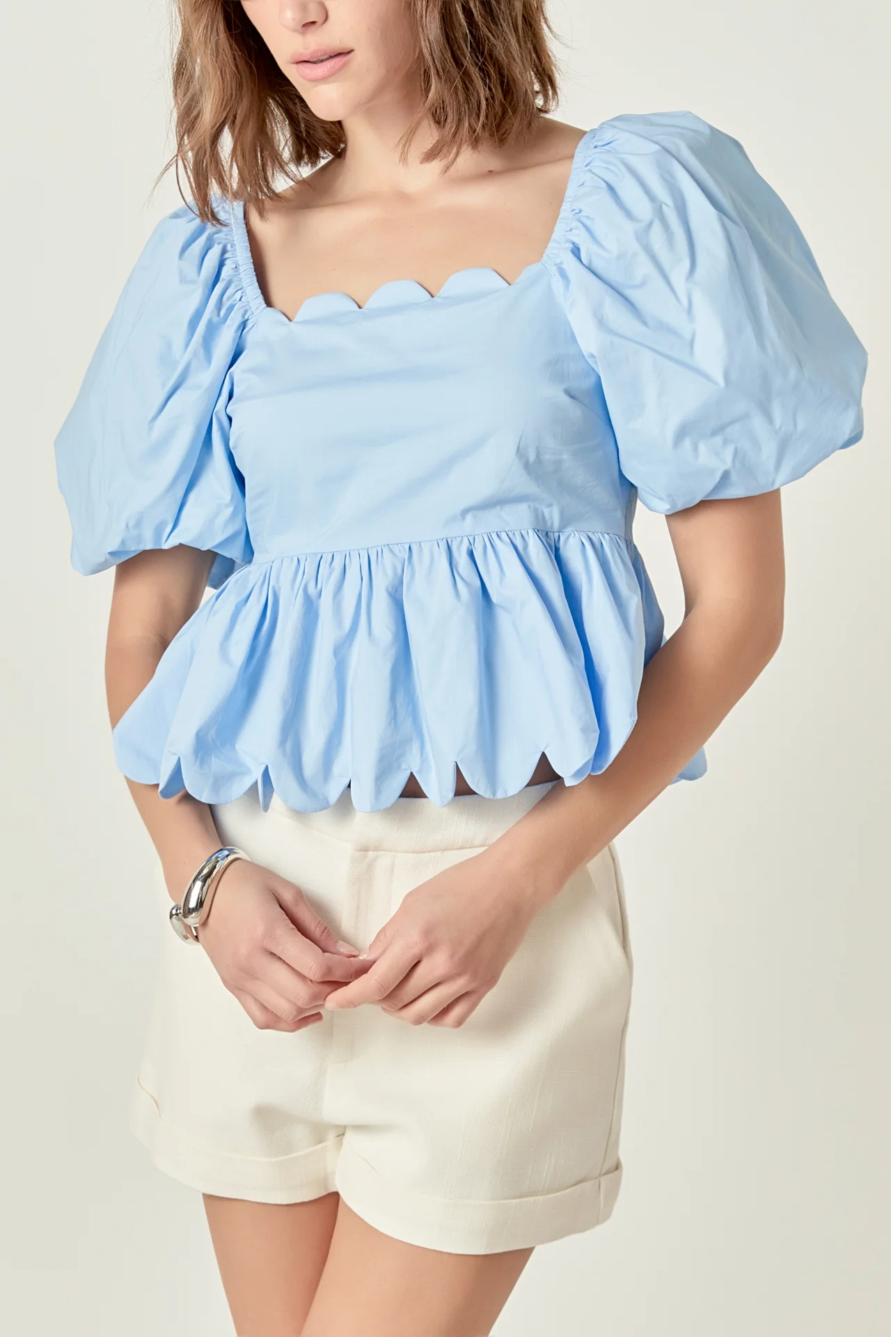 Scalloped Detail Top - Image 2