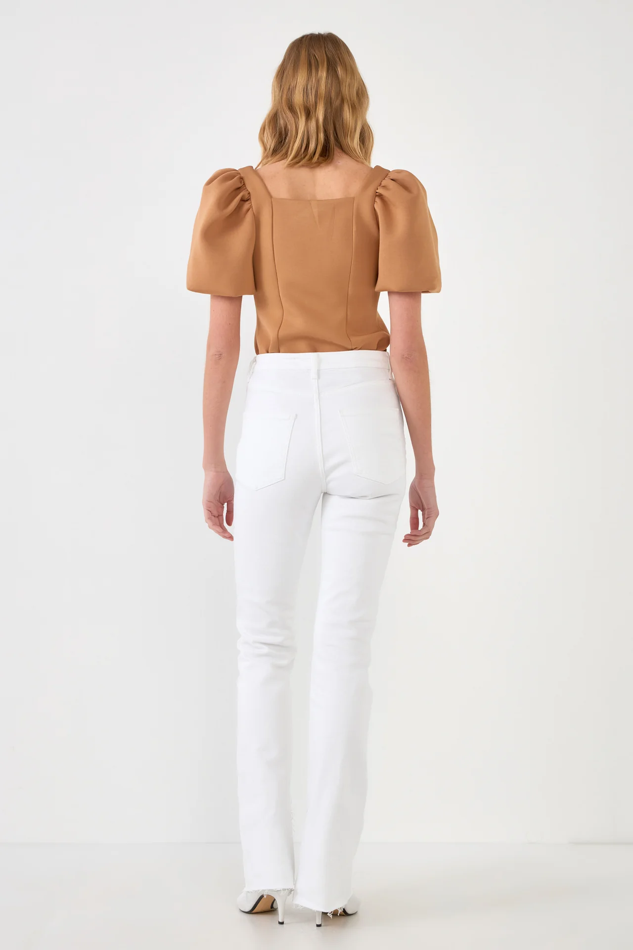 Scuba Puff Sleeve Top - Image 4