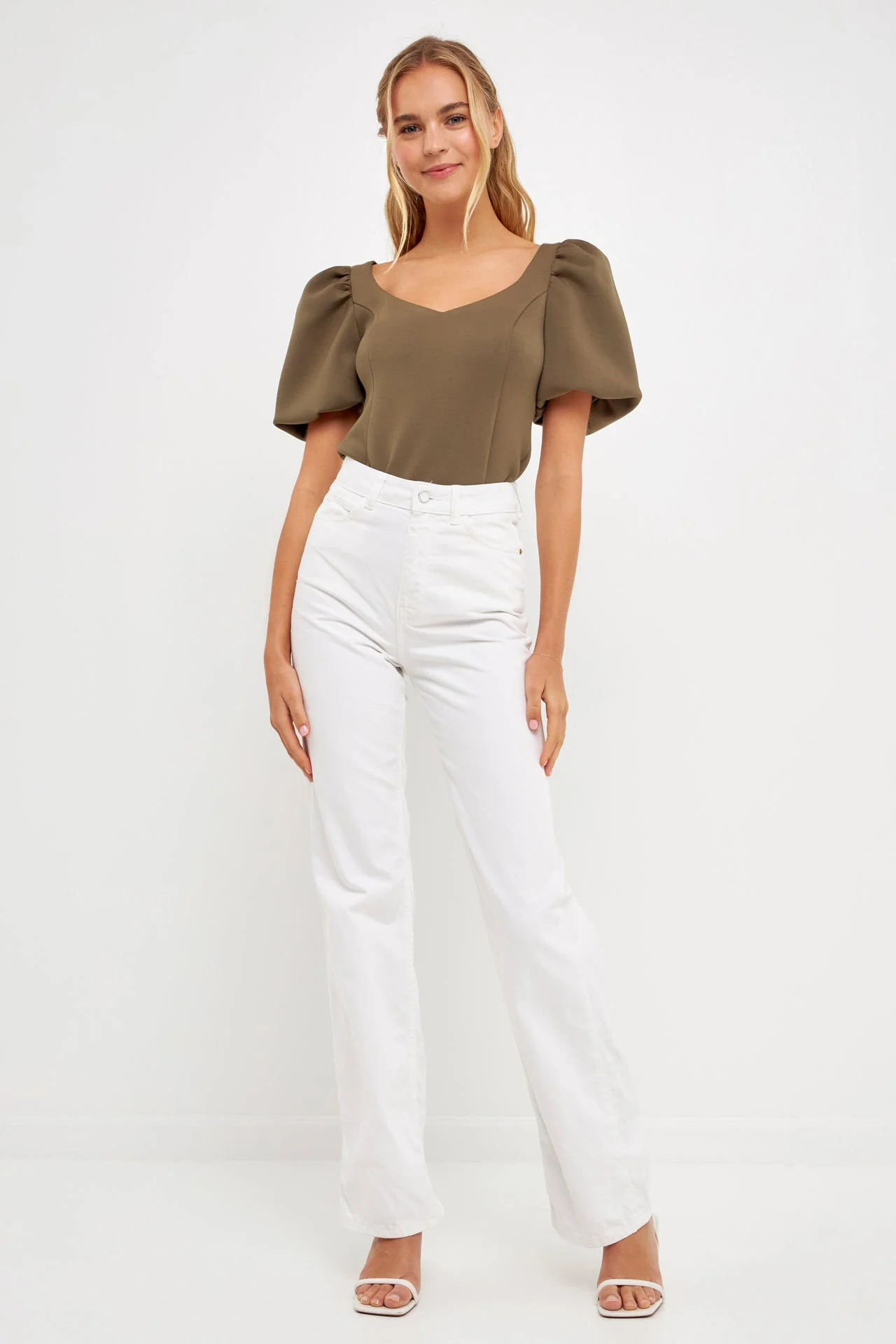Scuba Puff Sleeve Top - Image 6
