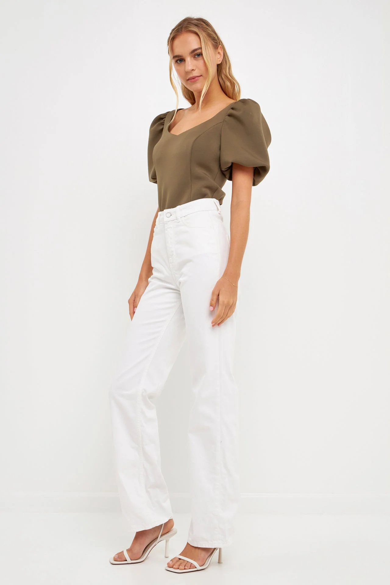 Scuba Puff Sleeve Top - Image 8