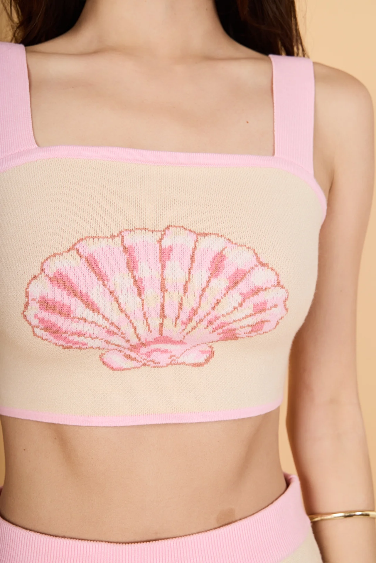 Seashell Knit Crop Top - Image 3