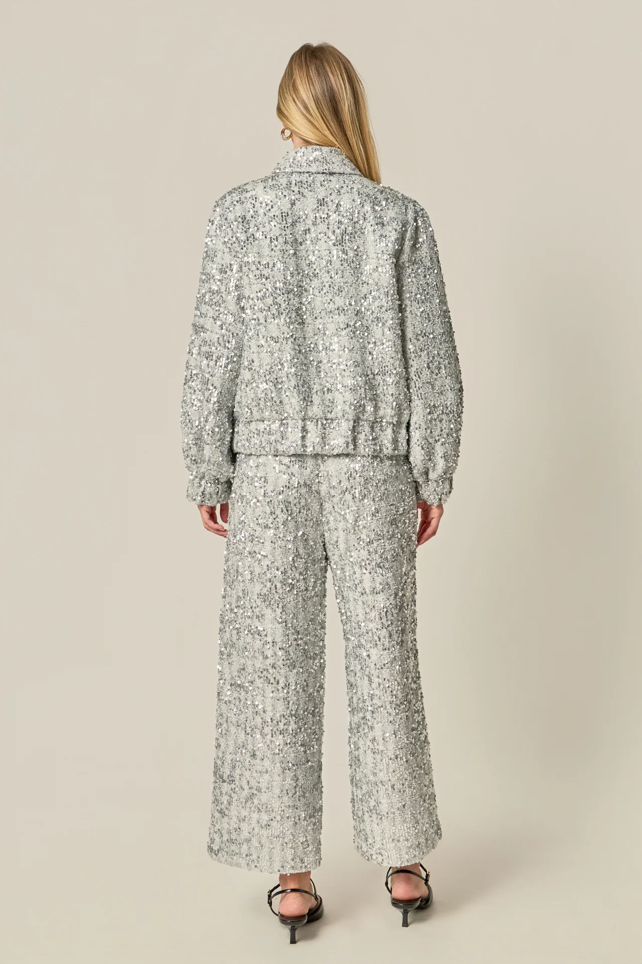 Sequin Tweed Jacket - Image 5