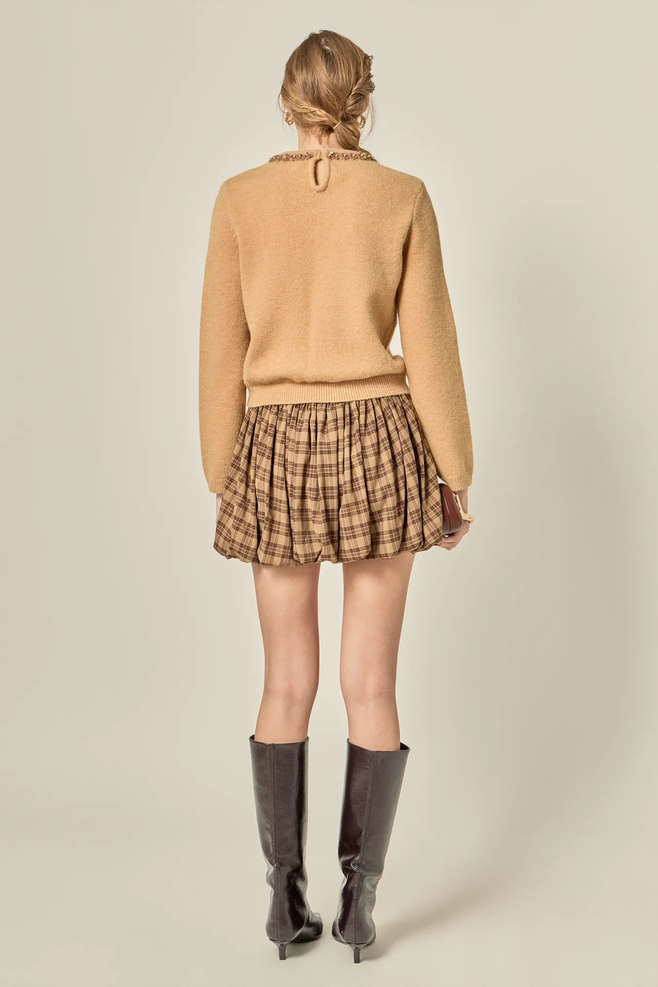 Floral Bow Trim Sweater - Image 6
