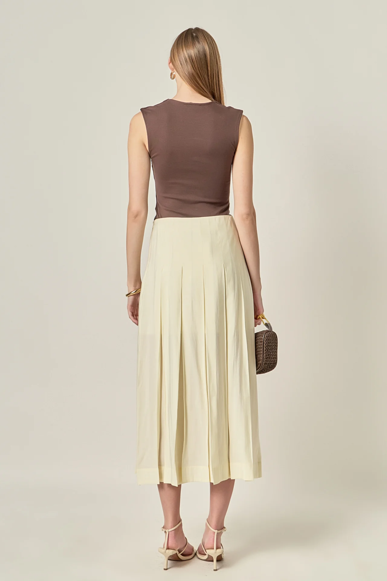 Sheer Pleated Skirt - Image 4