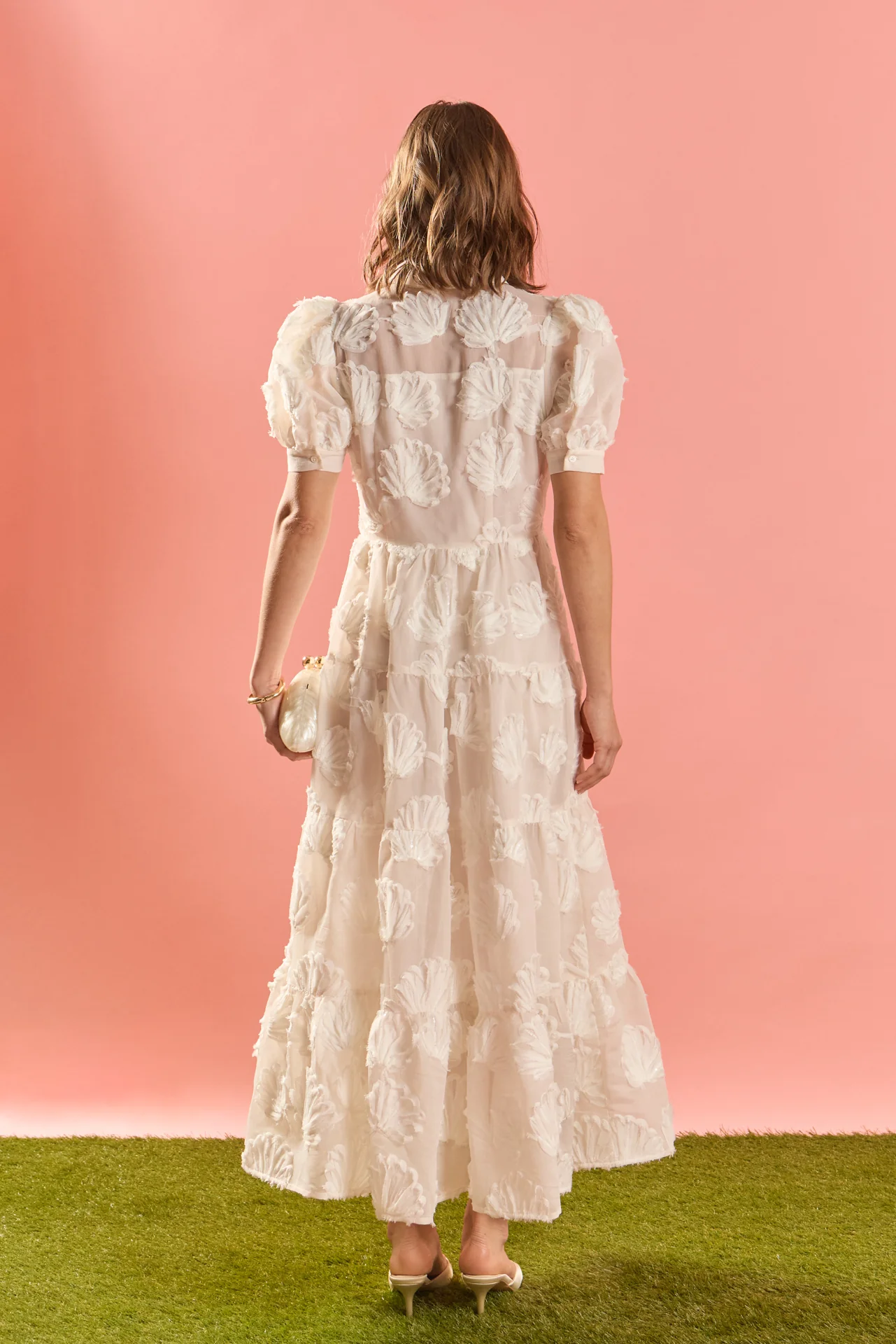 Embroidered Shell Midi Shirt Dress - Image 5