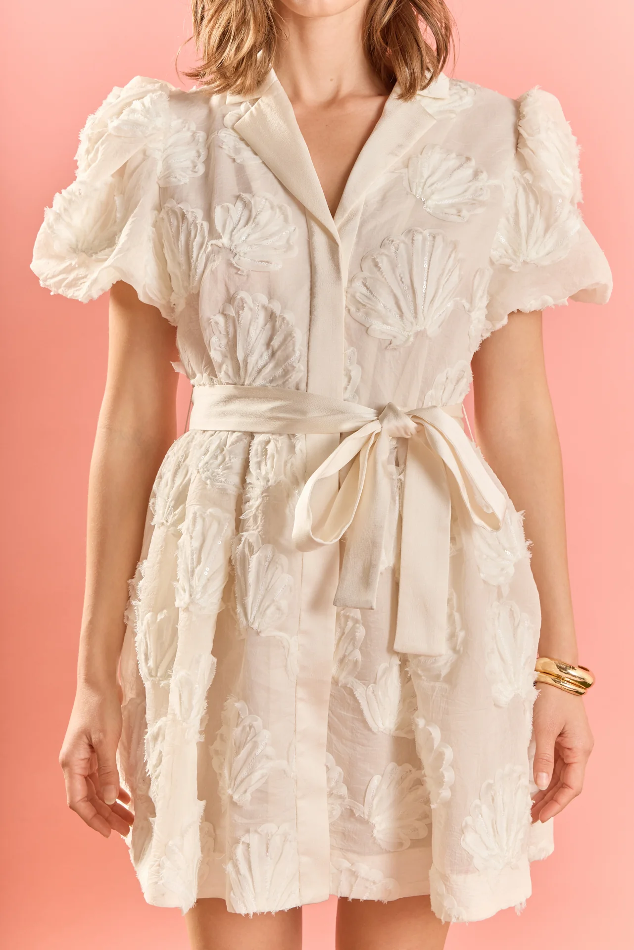 Shell Mini Shirt Dress - Image 2