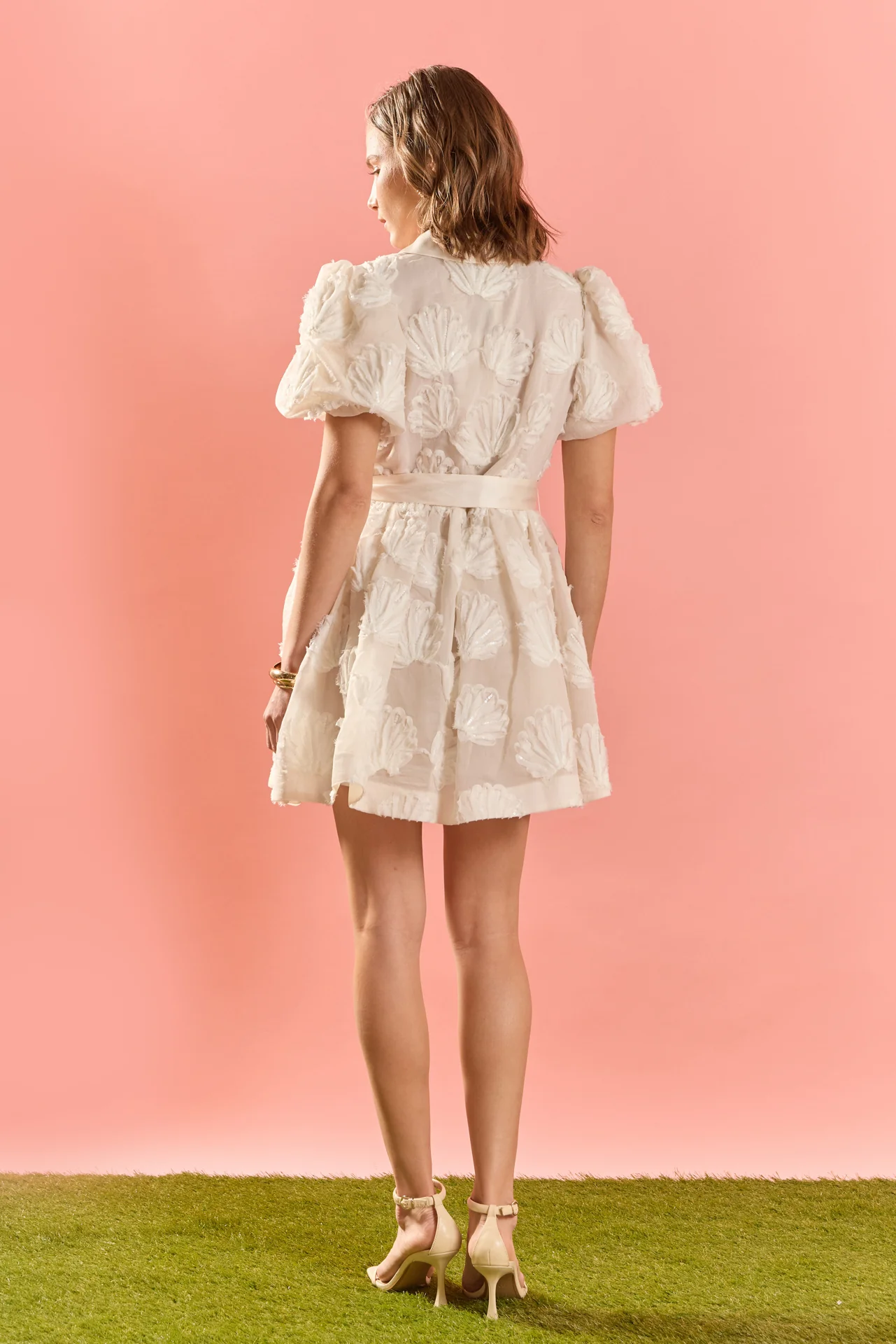 Shell Mini Shirt Dress - Image 4