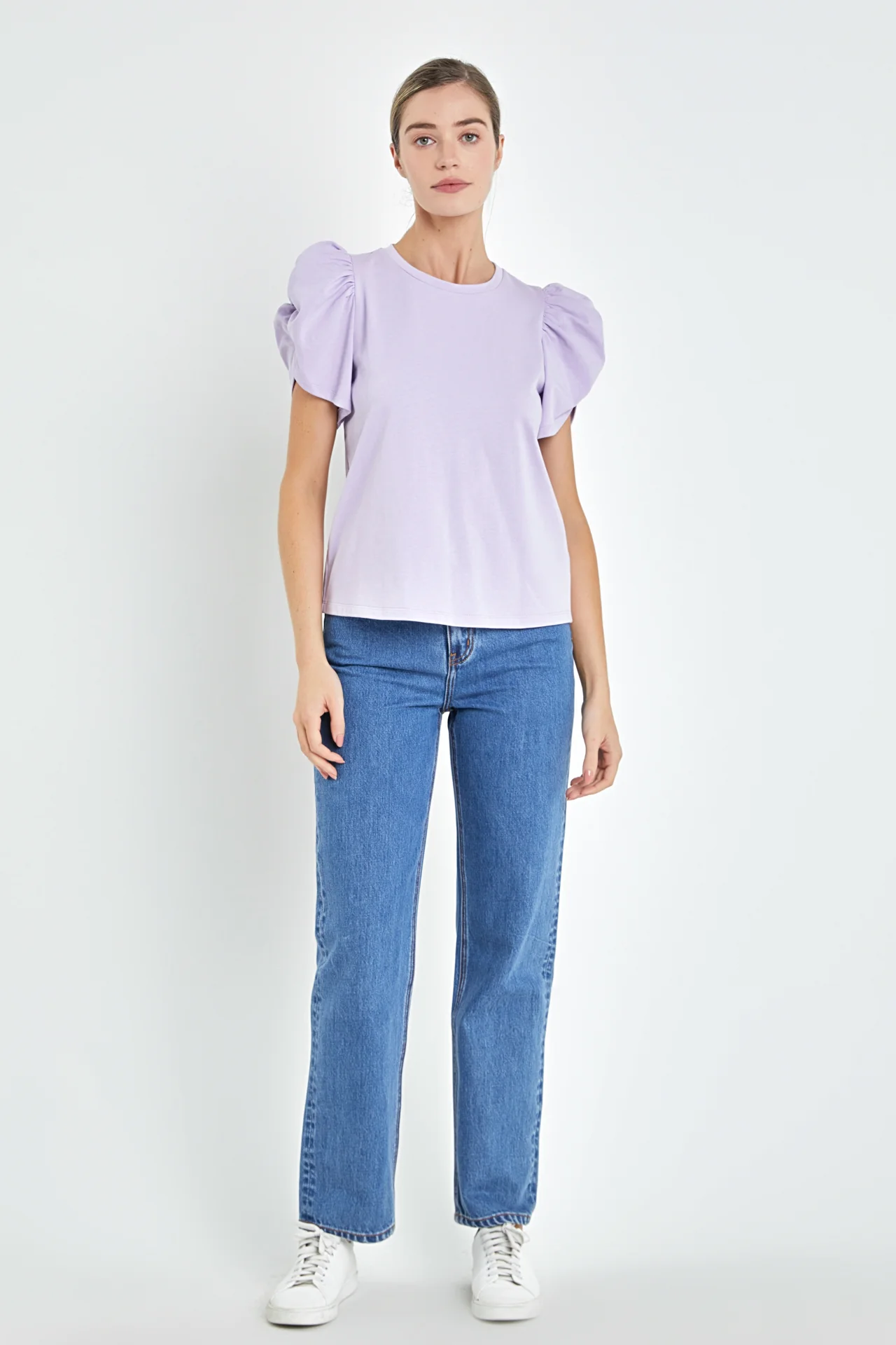 Ruched Sleeve T-Shirt - Image 26