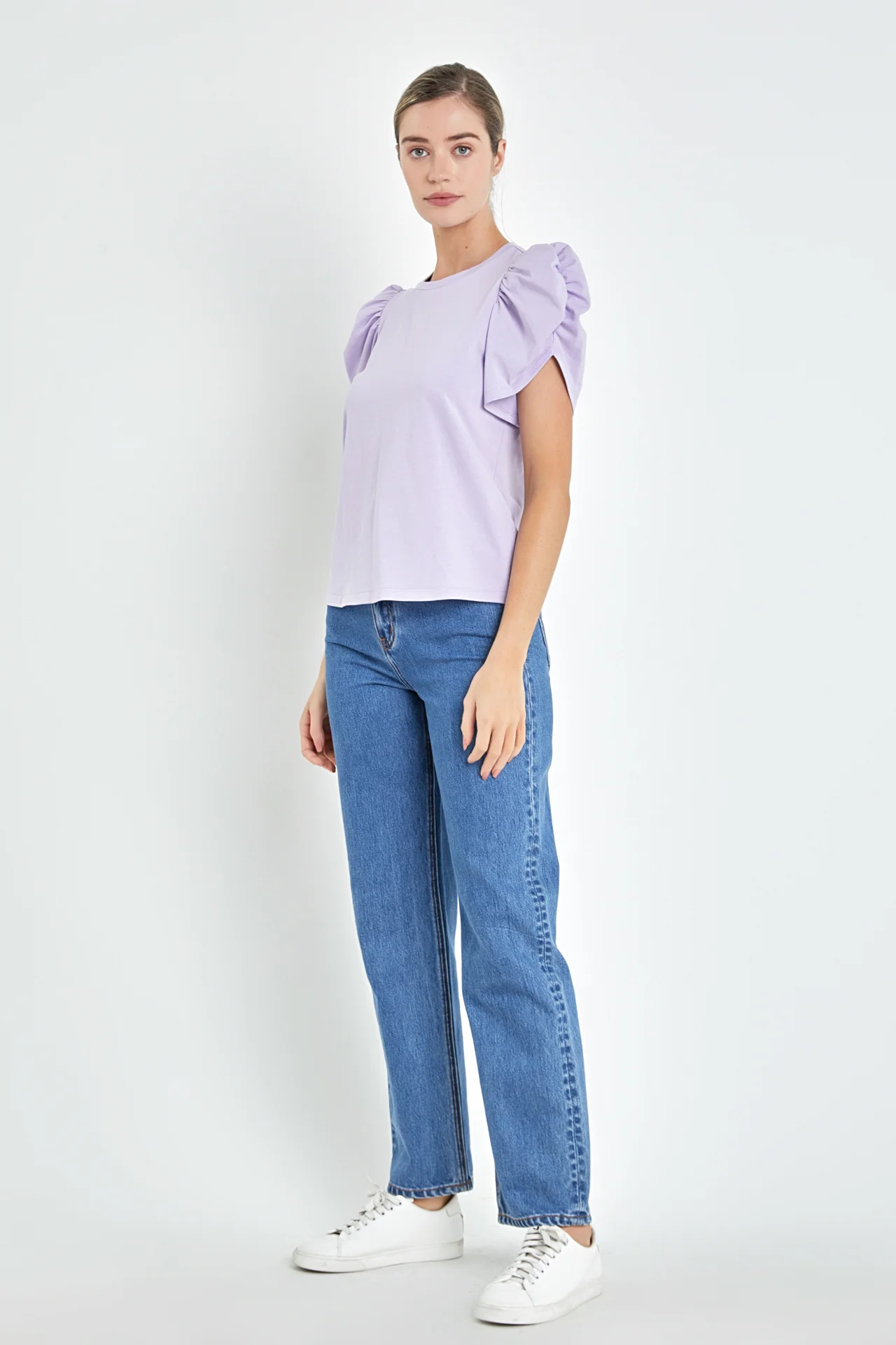 Ruched Sleeve T-Shirt - Image 28