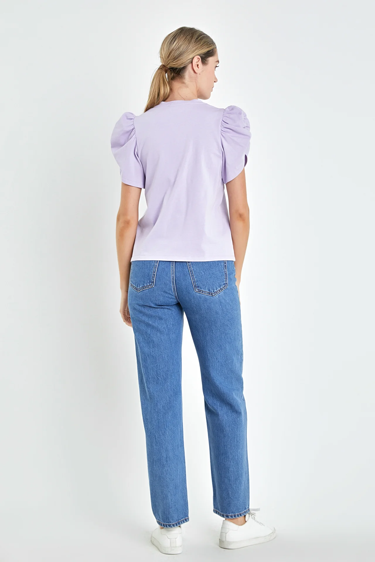 Ruched Sleeve T-Shirt - Image 29