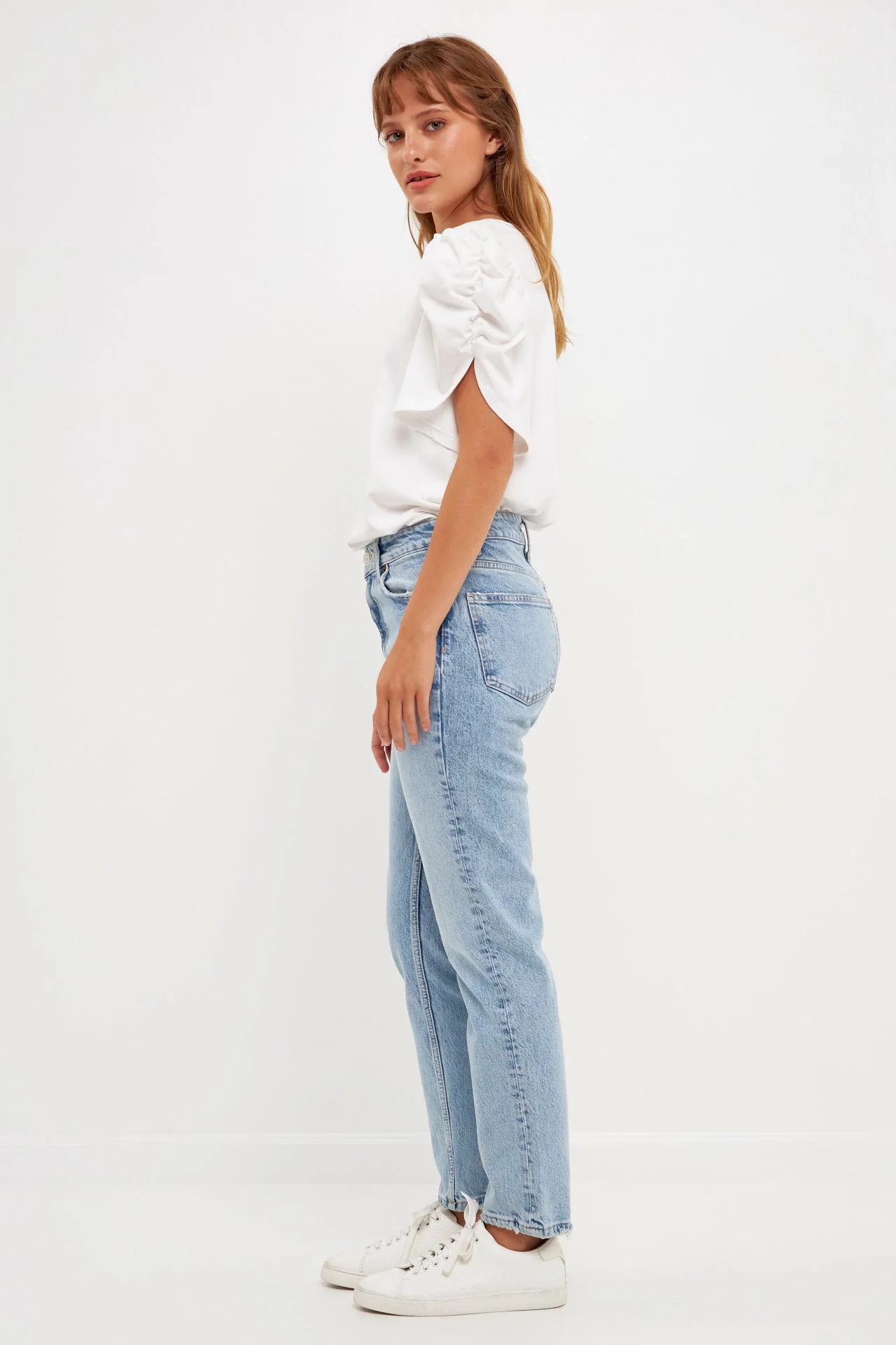 Ruched Sleeve T-Shirt - Image 33