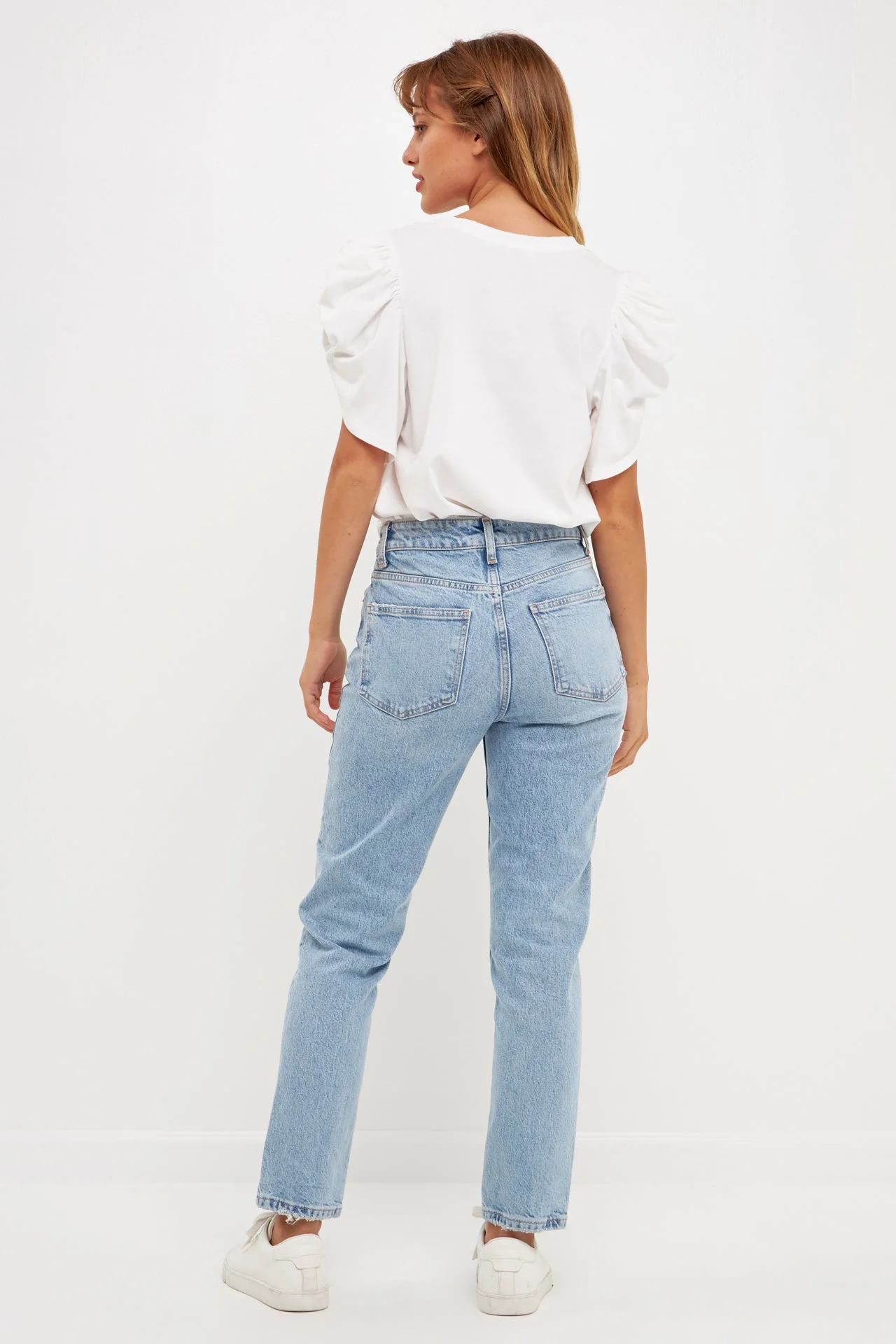 Ruched Sleeve T-Shirt - Image 34
