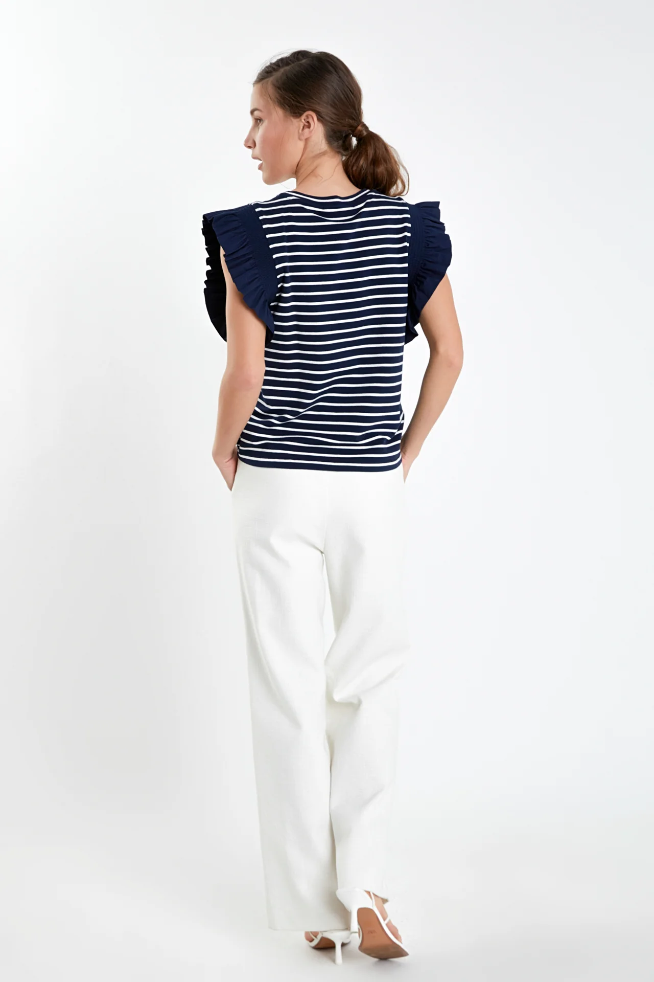 Ruffle Cap Sleeve Top - Image 10