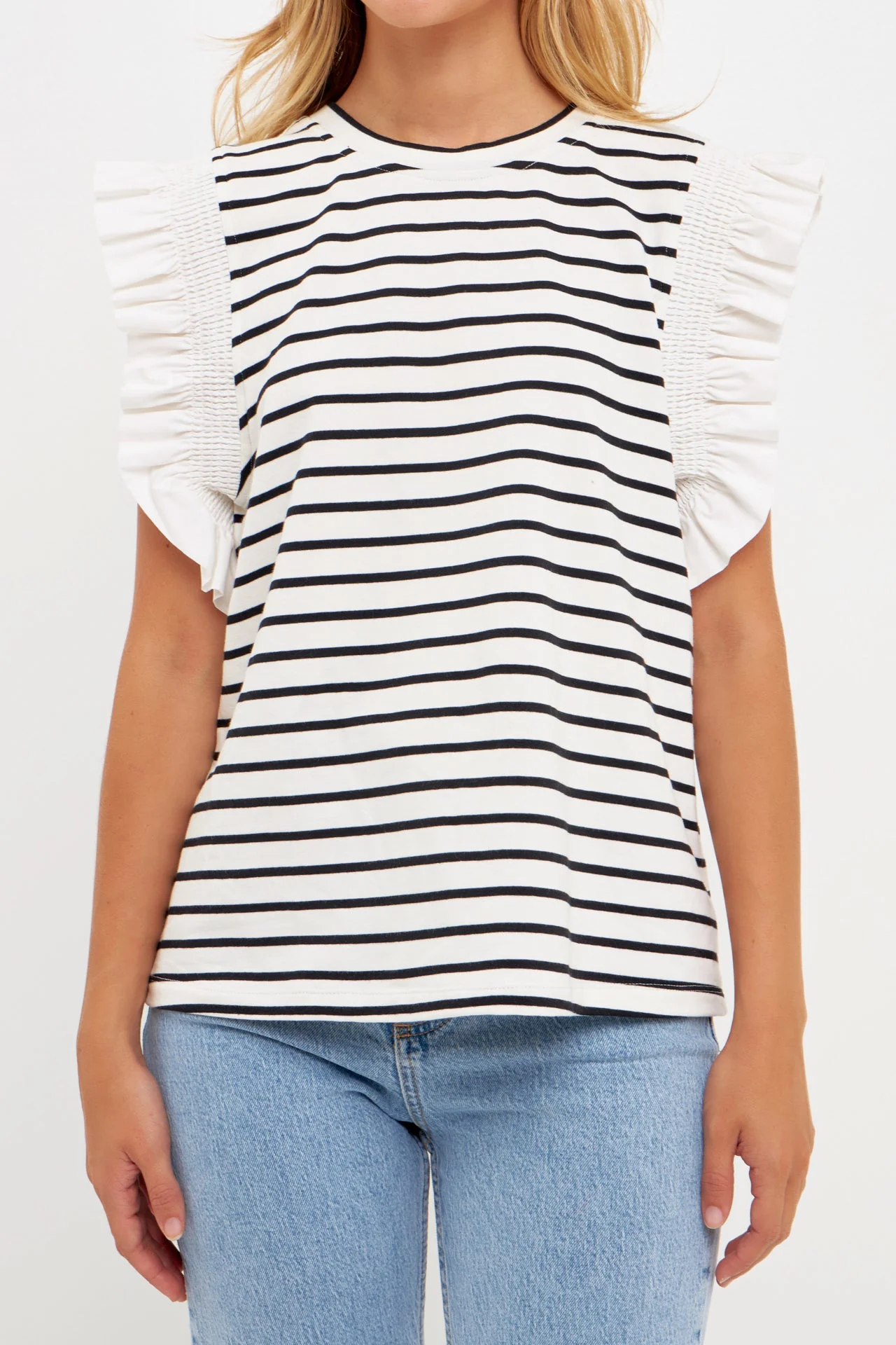 Ruffle Cap Sleeve Top - Image 12