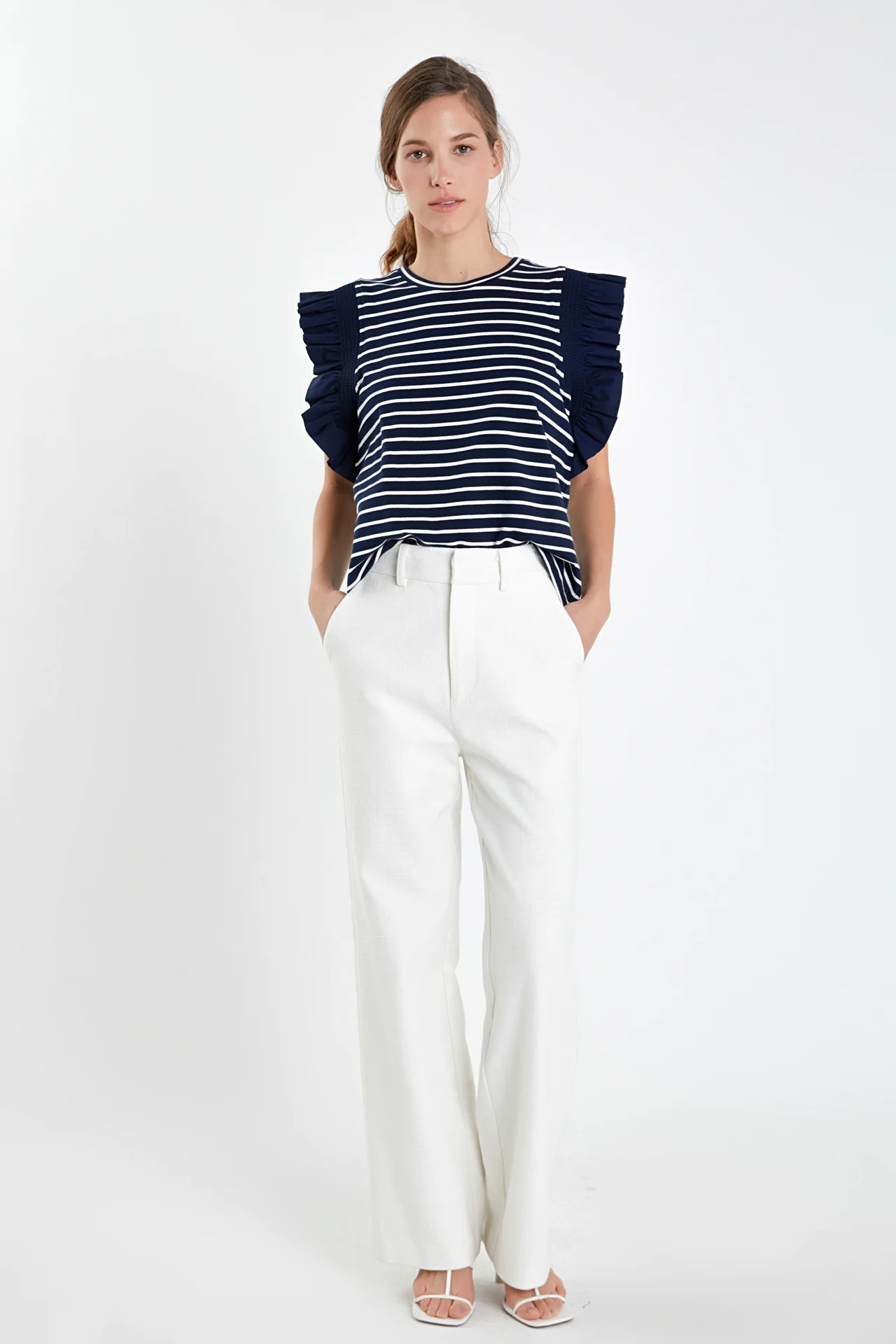 Ruffle Cap Sleeve Top - Image 6