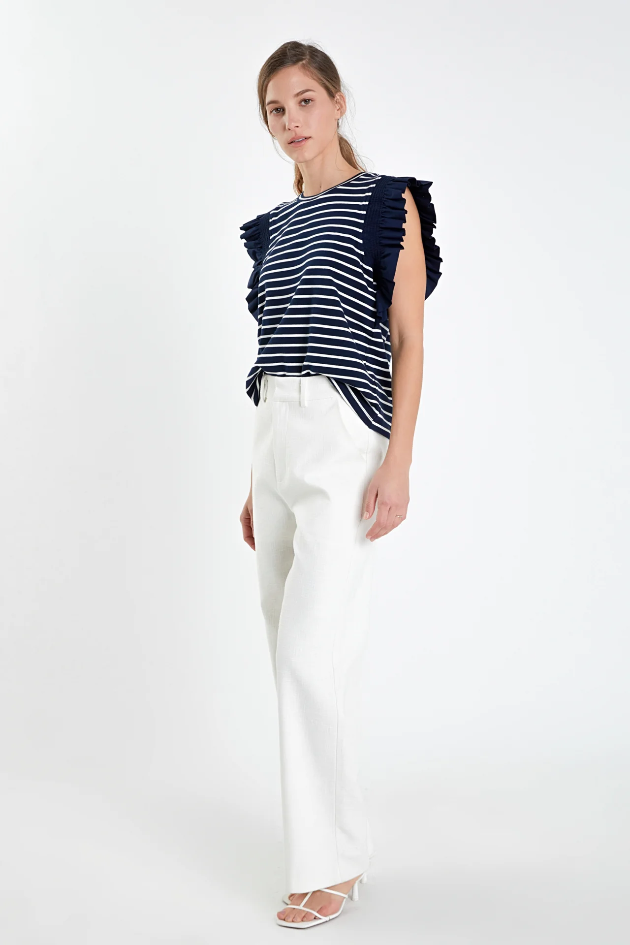 Ruffle Cap Sleeve Top - Image 9
