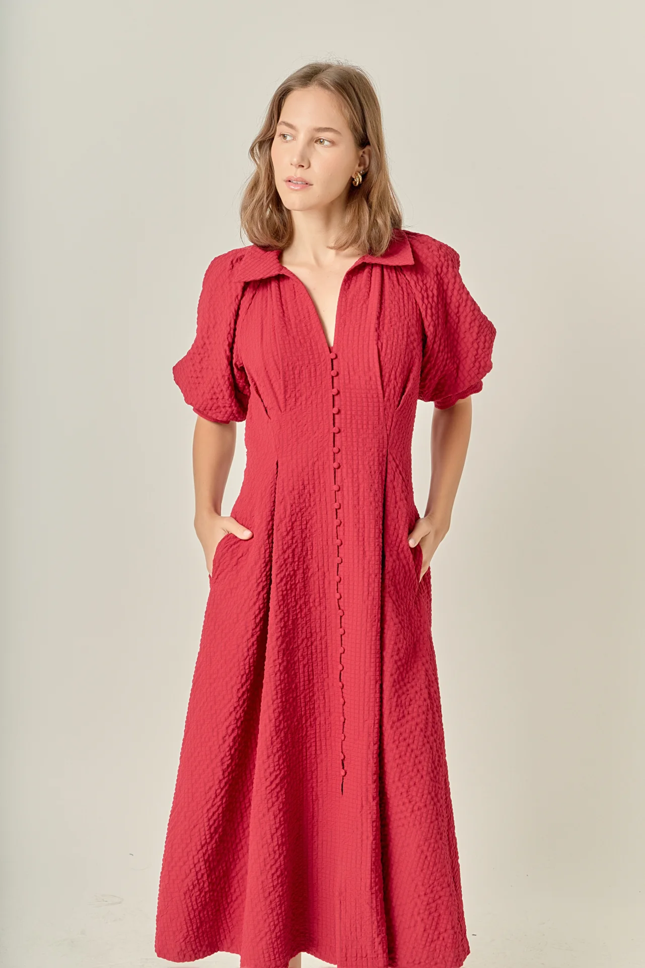 Shirt Midi Dress - Image 10