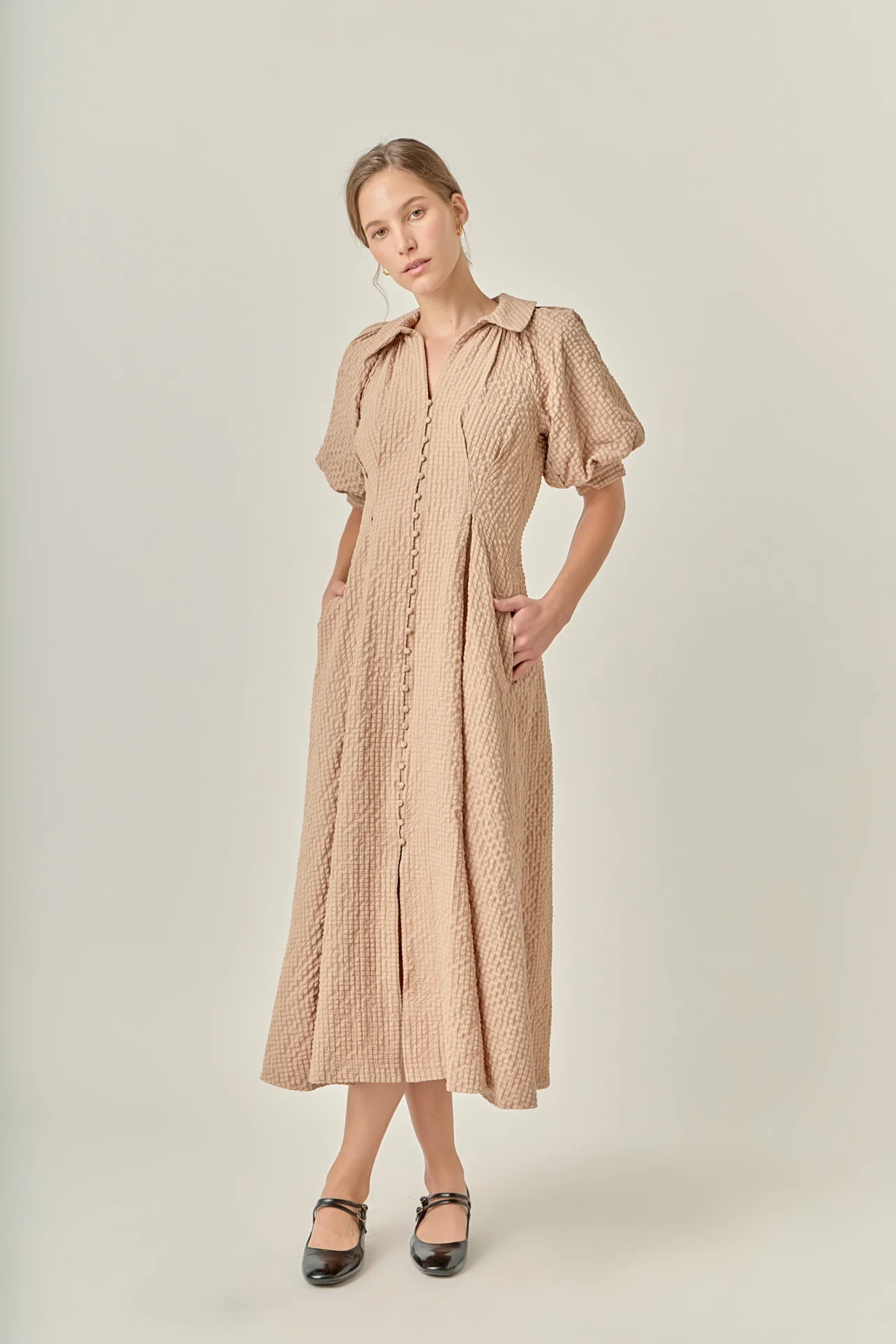 Shirt Midi Dress - Image 15