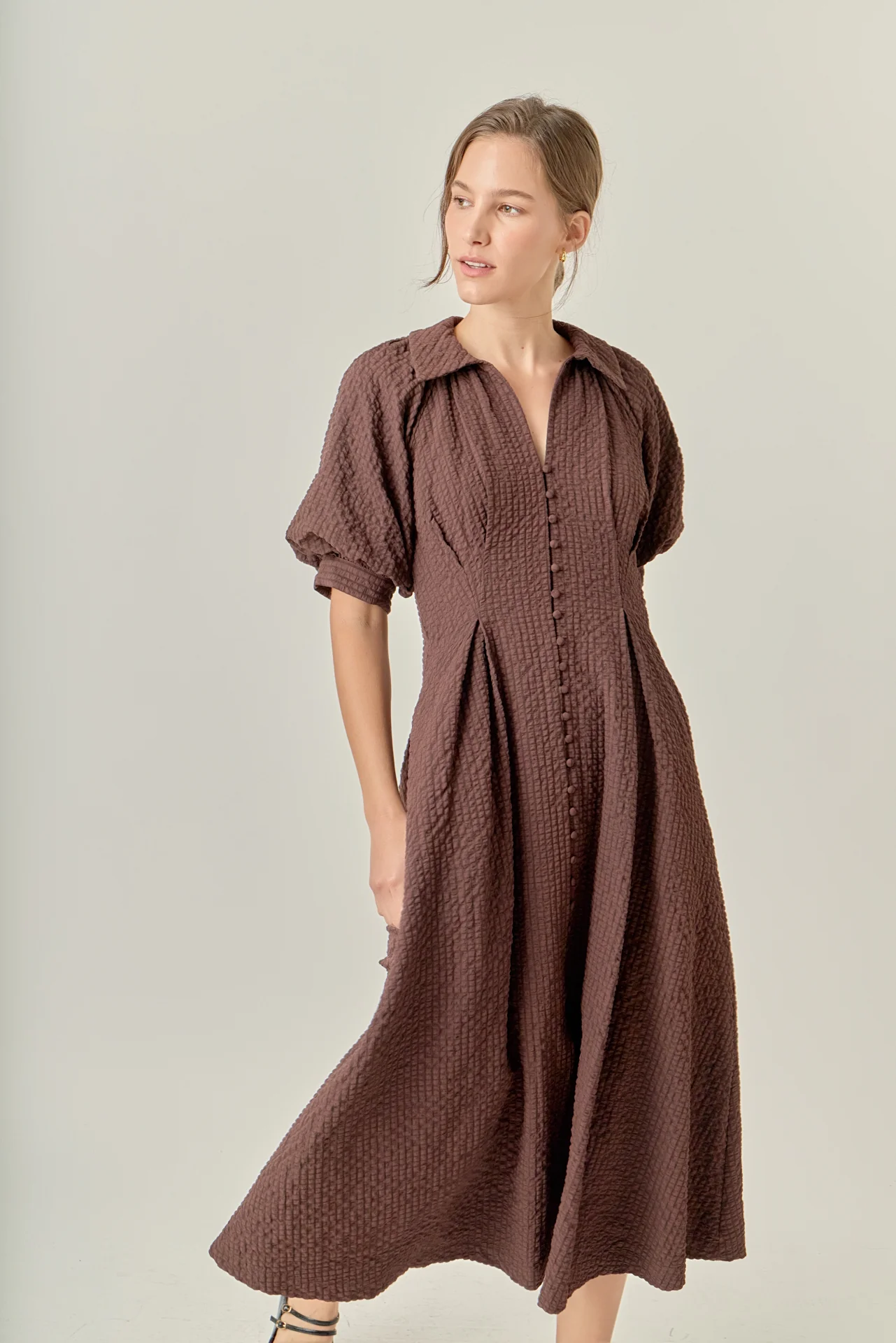 Shirt Midi Dress - Image 20
