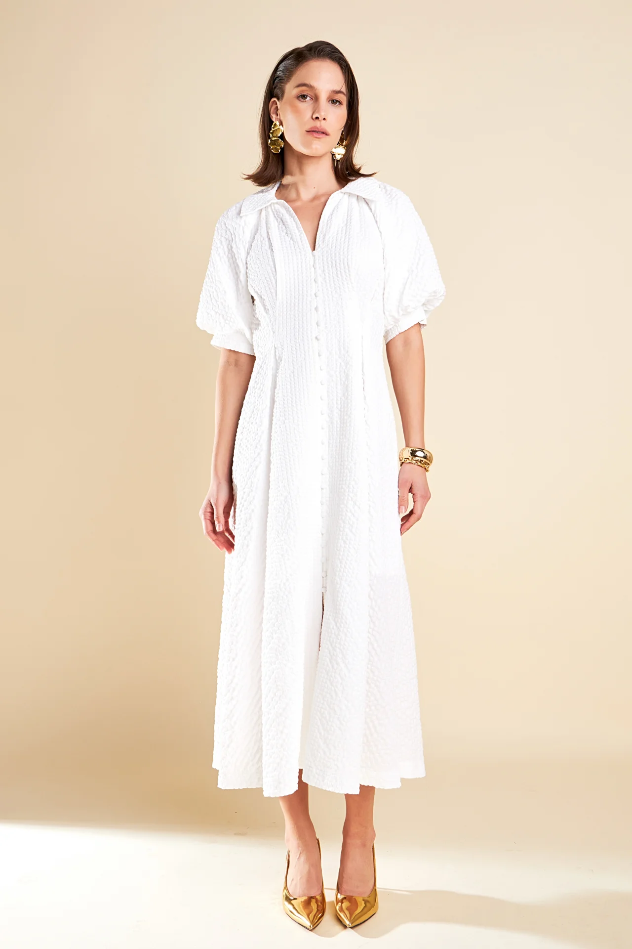 Shirt Midi Dress - Image 21