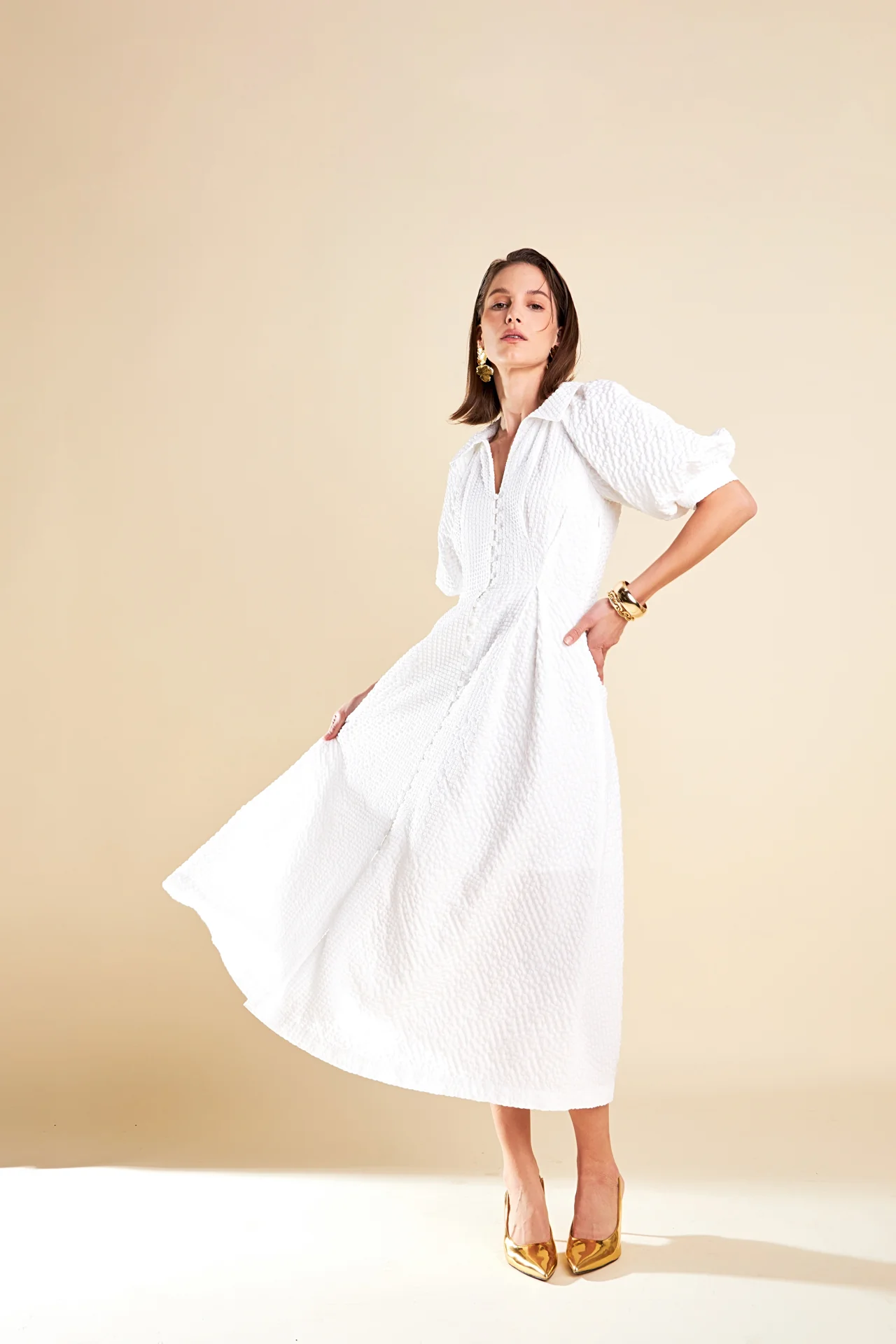 Shirt Midi Dress - Image 25