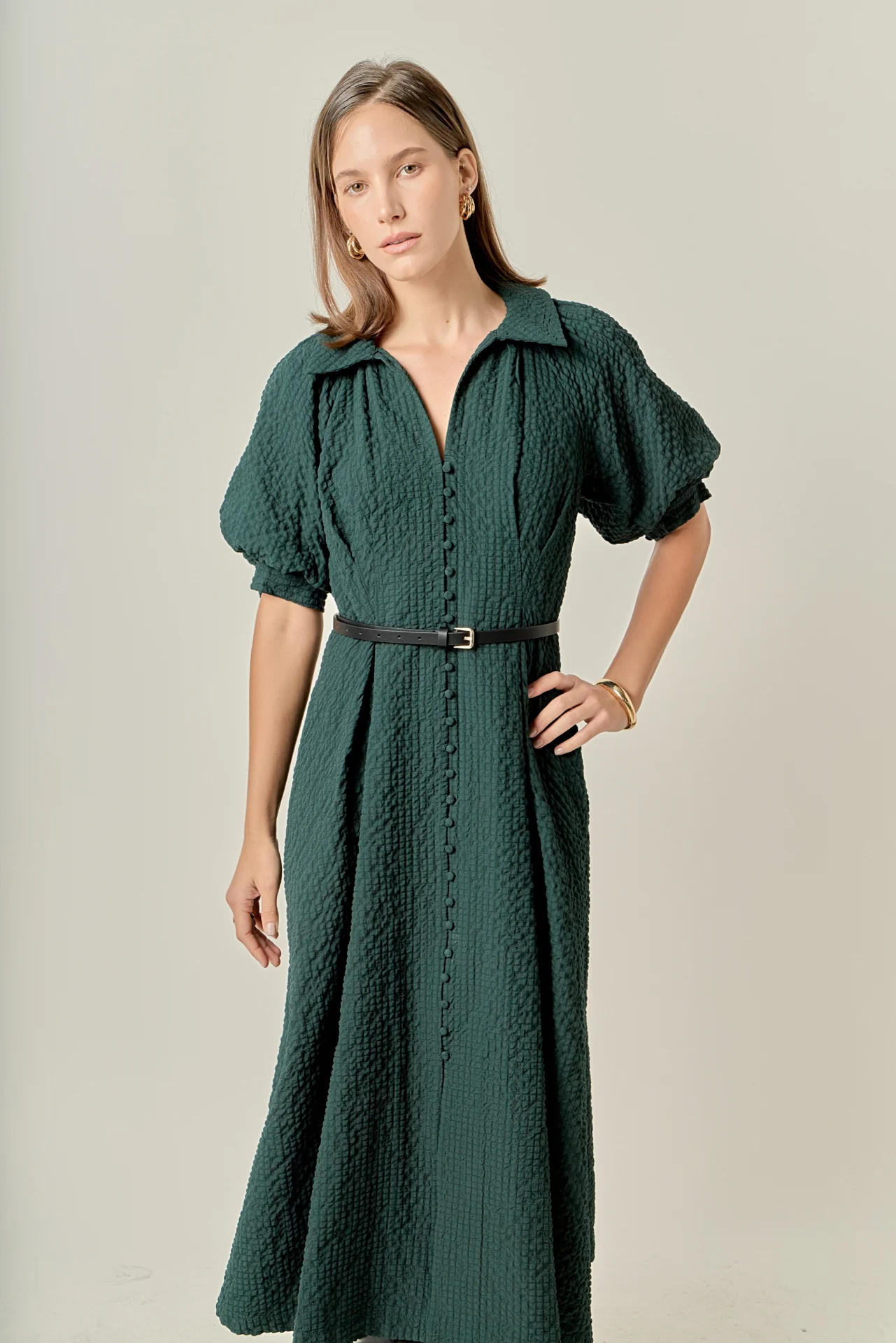 Shirt Midi Dress - Image 5