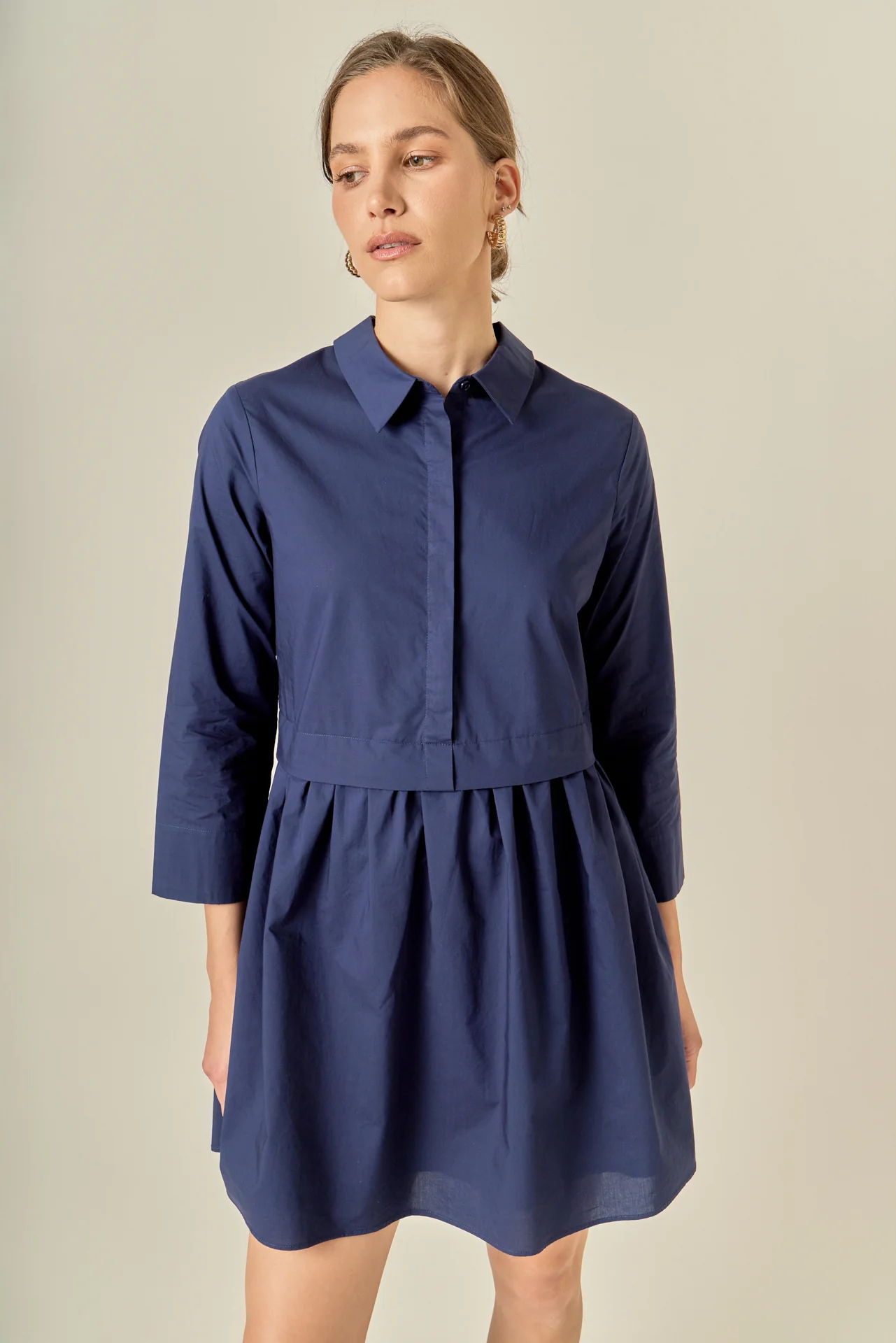 Mini Shirt Dress - Image 17